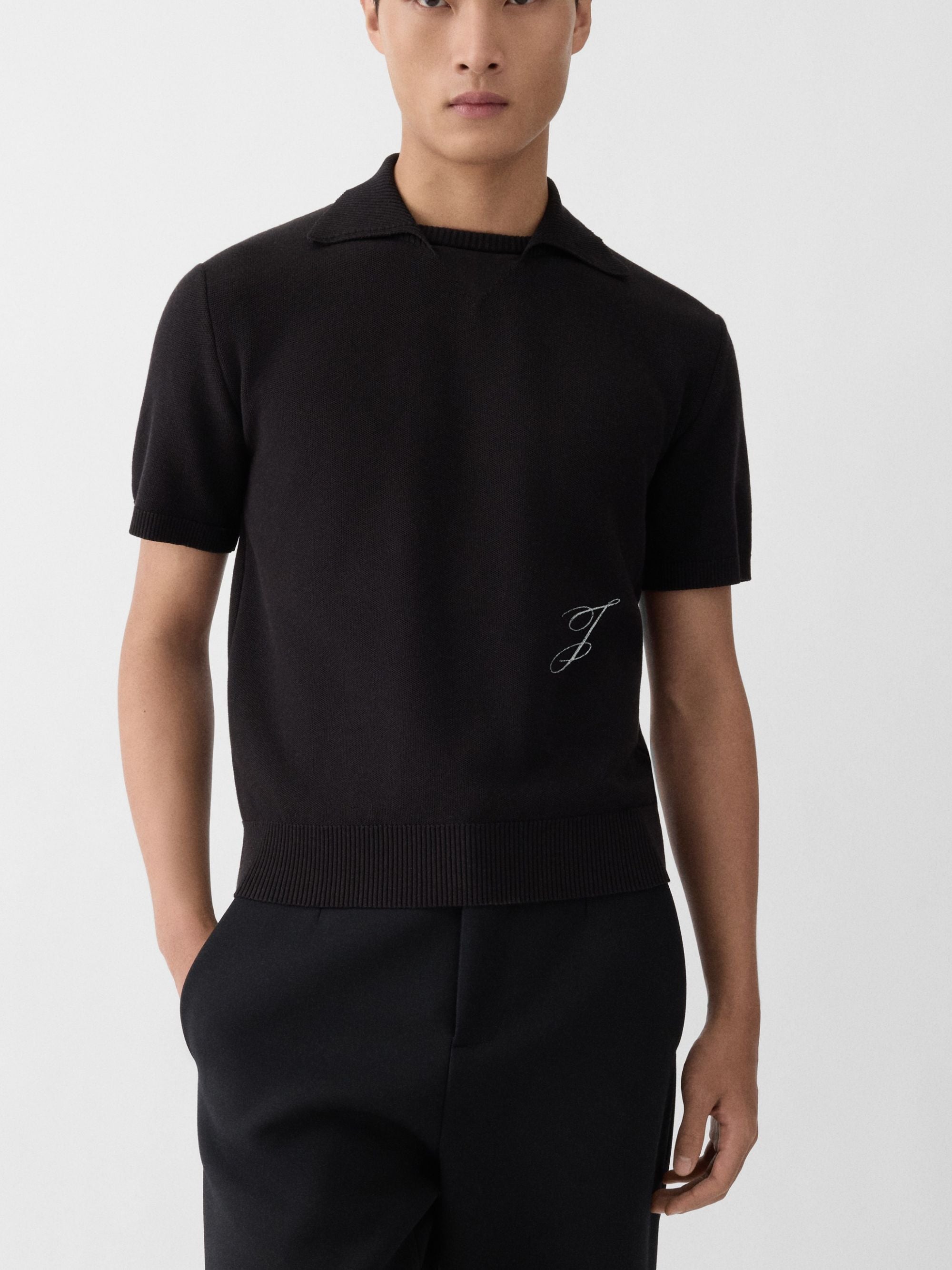 Jacquemus T-Shirts And Polos Black Cotton Silk