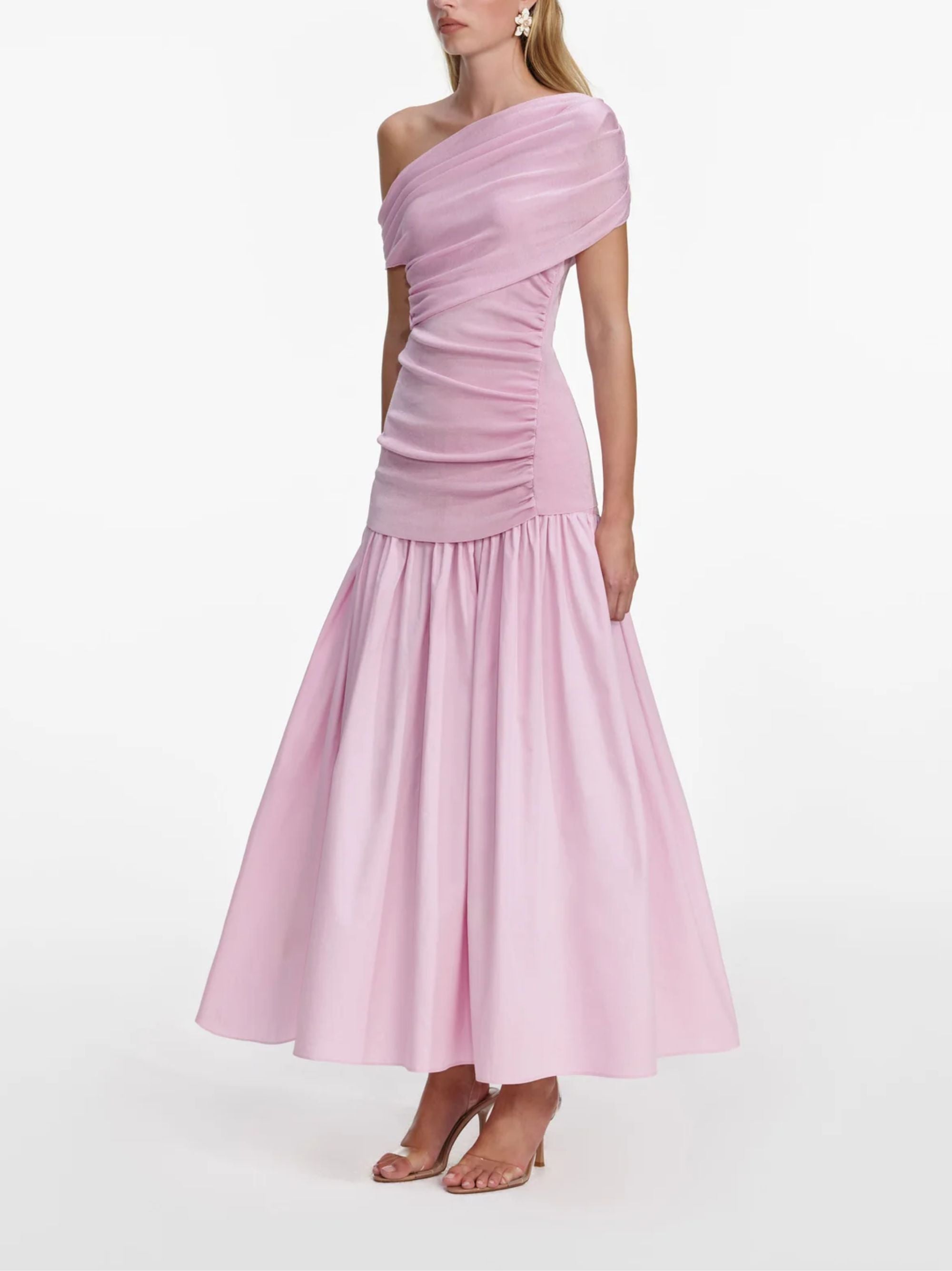 SELF PORTRAIT Dresses Pink Viscose Cotton Polyamide