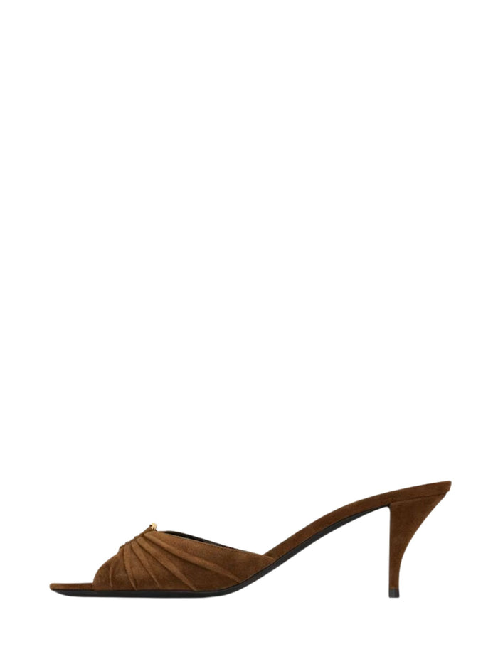 Saint Laurent With Heel Brown Calf Leather