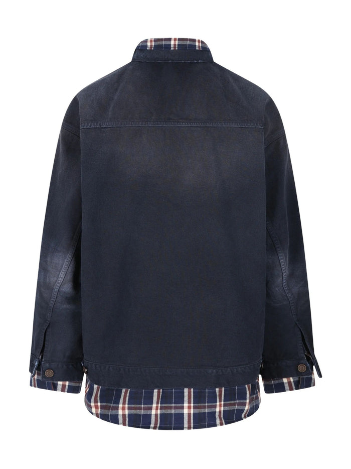 Balenciaga Coats Blue Cotton