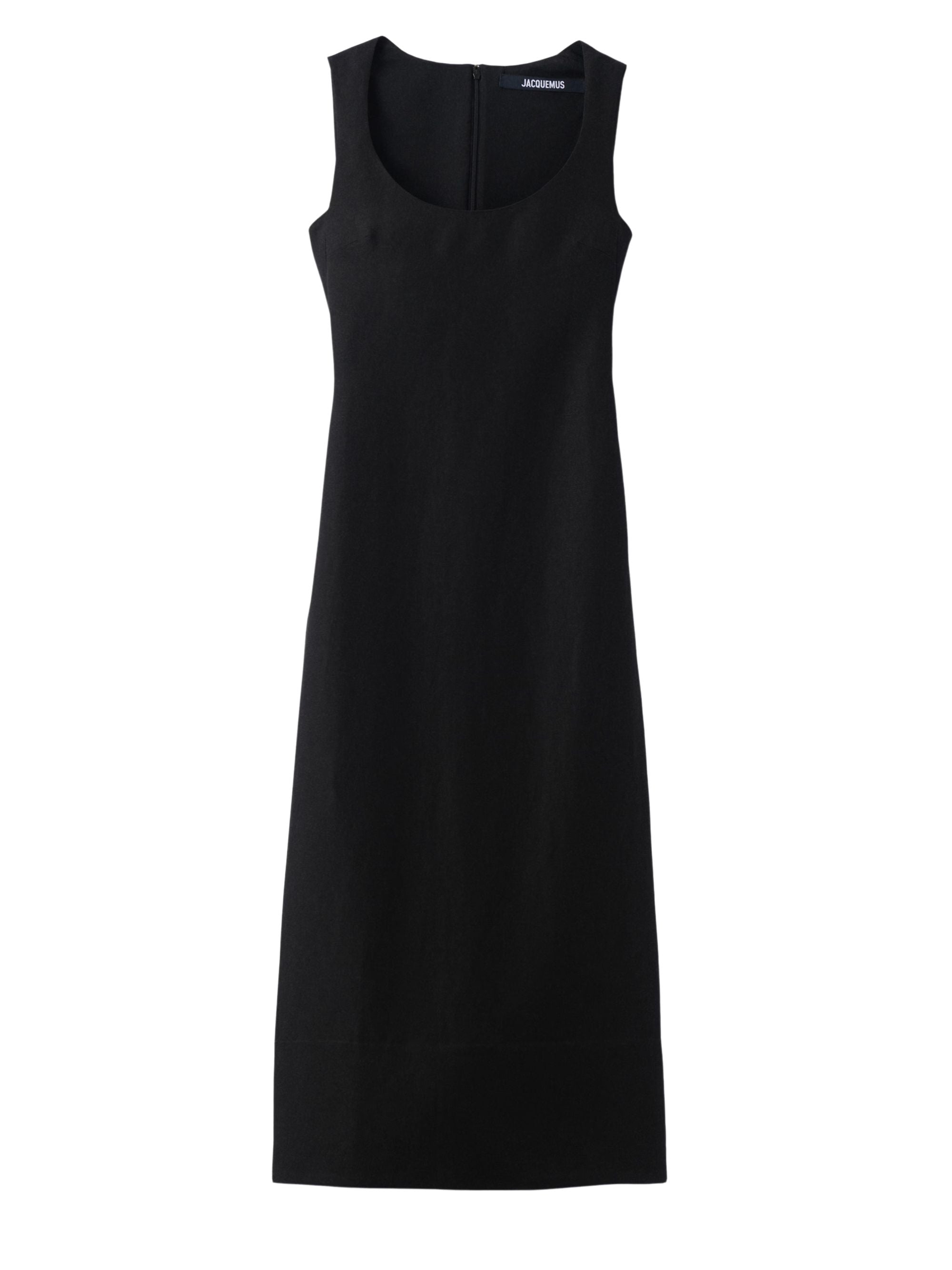 JACQUEMUS Dresses Black Linen Viscose