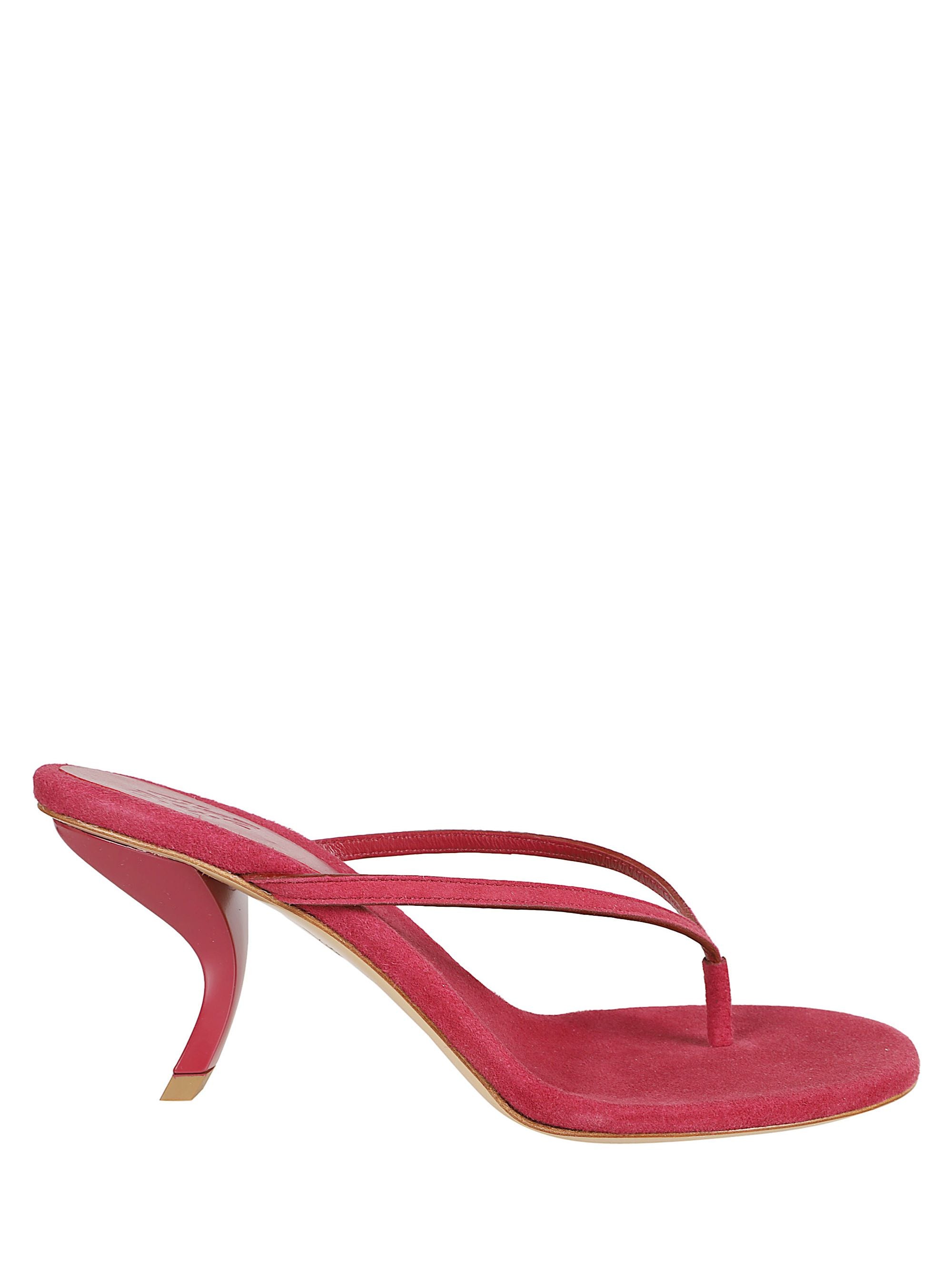 GIA BORGHINI Sandals Red Suede Leather