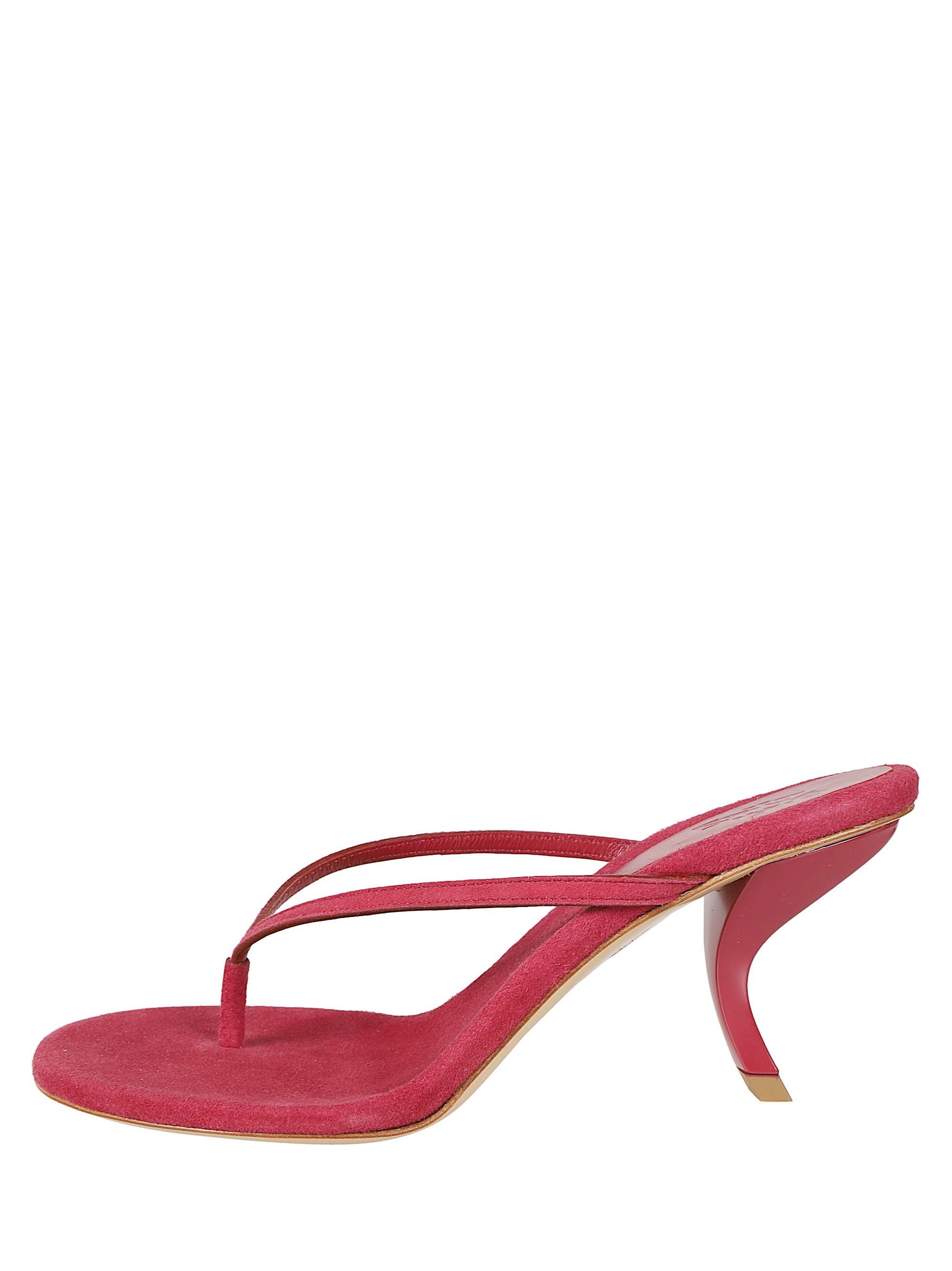 GIA BORGHINI Sandals Red Suede Leather