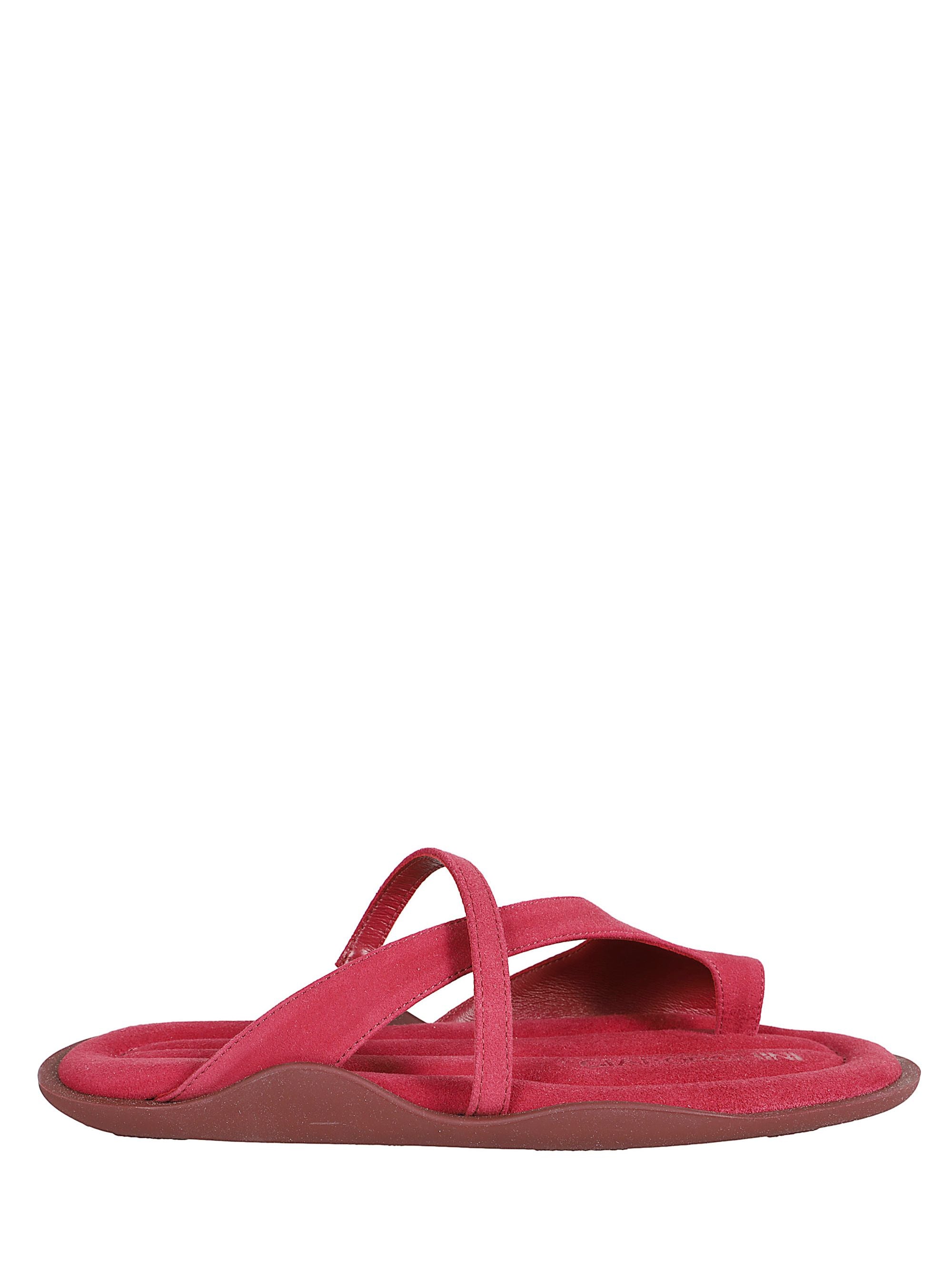 GIA BORGHINI Sandals Red Suede Leather
