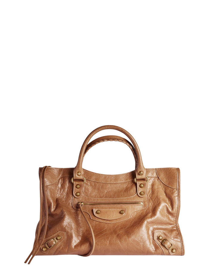 Balenciaga Bags Beige Lamb Leather