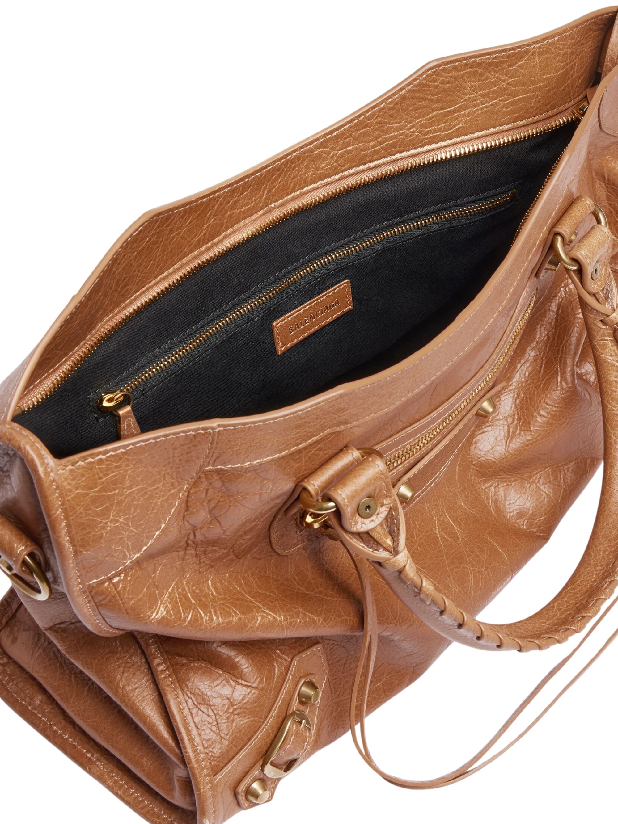 Balenciaga Bags Beige Lamb Leather
