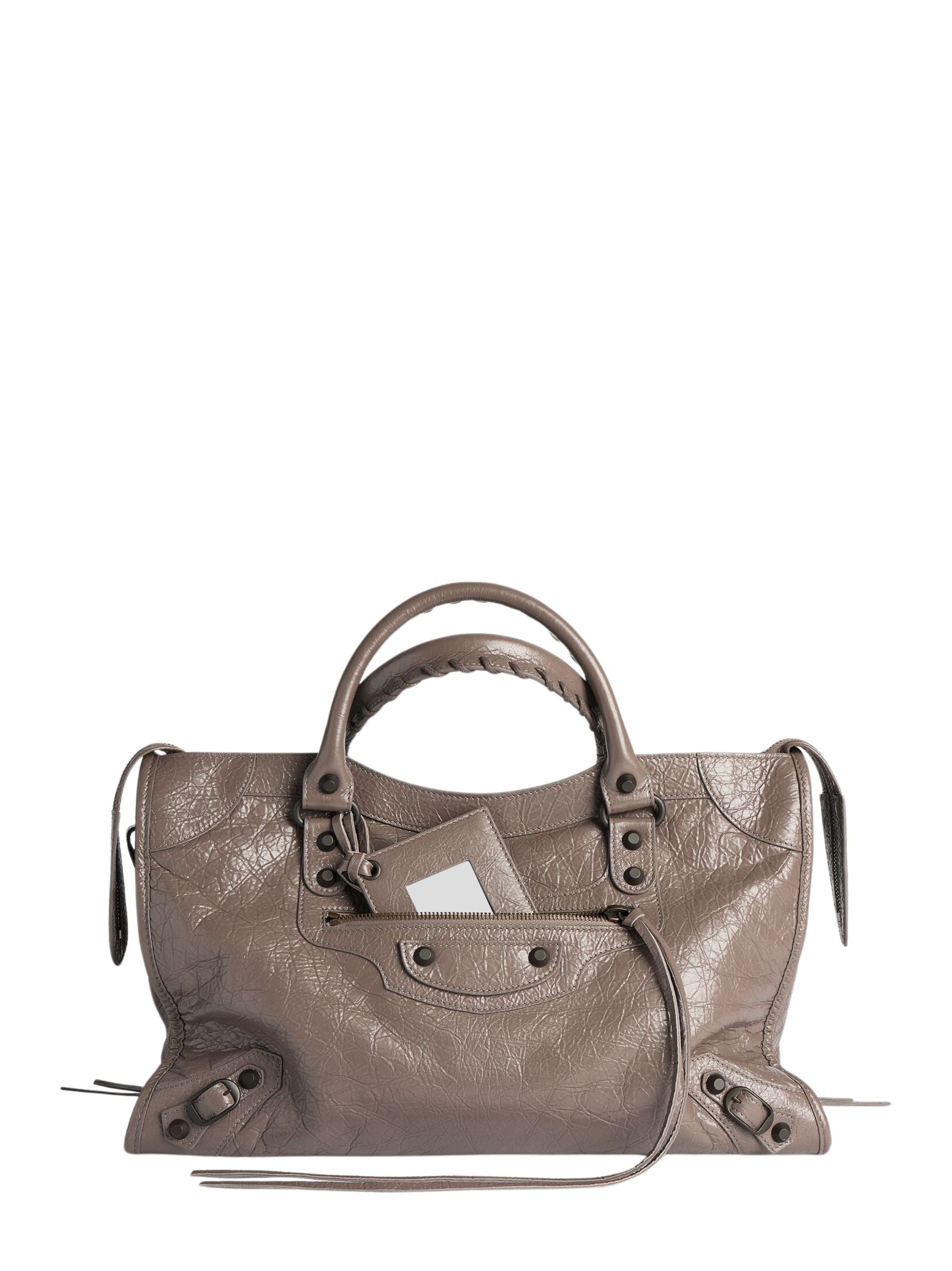 Balenciaga Bags Beige Lamb Leather Cotton Plexiglas