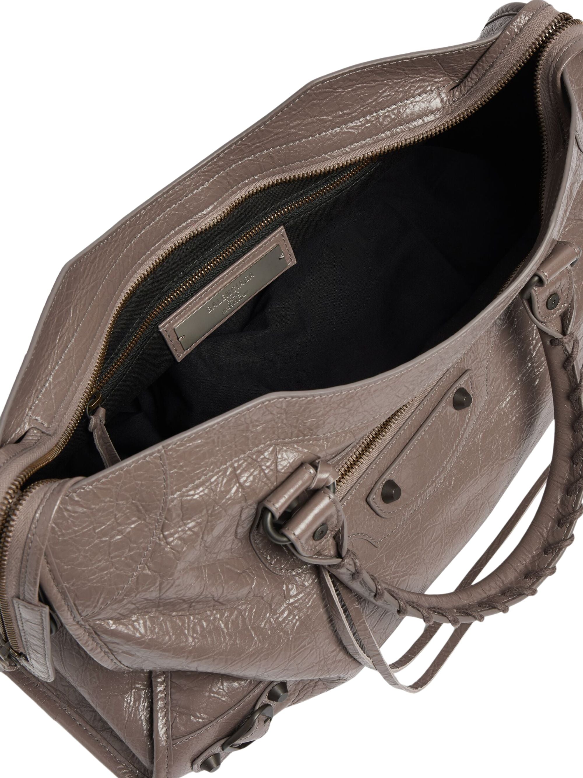Balenciaga Bags Beige Lamb Leather Cotton Plexiglas