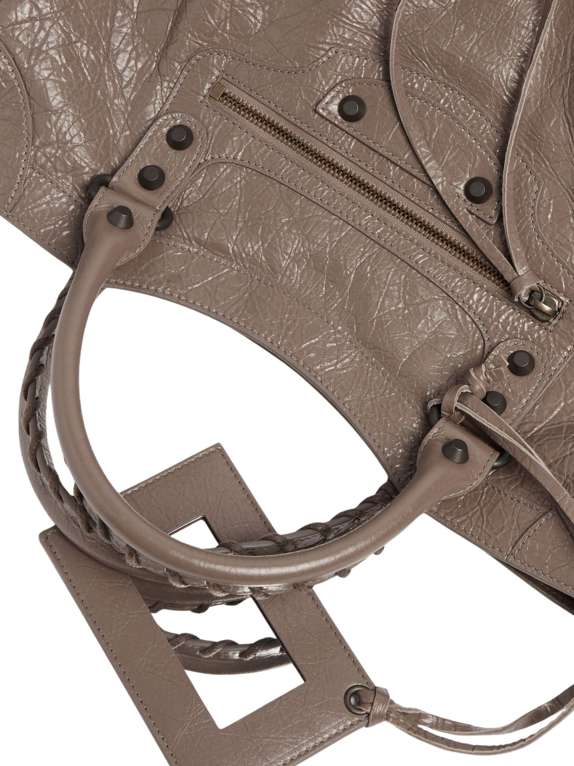 Balenciaga Bags Beige Lamb Leather Cotton Plexiglas