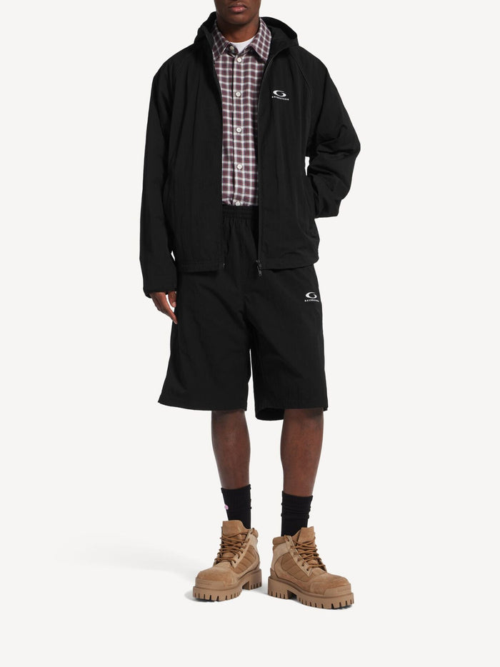 Balenciaga Coats Black Polyamide