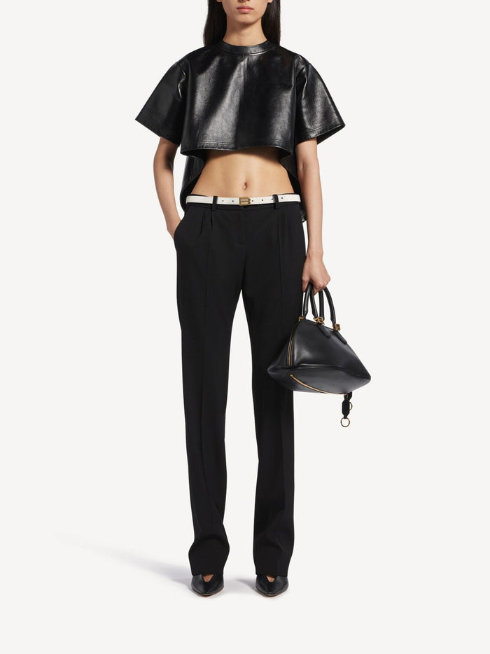 Balenciaga Trousers Black Wool Elastane