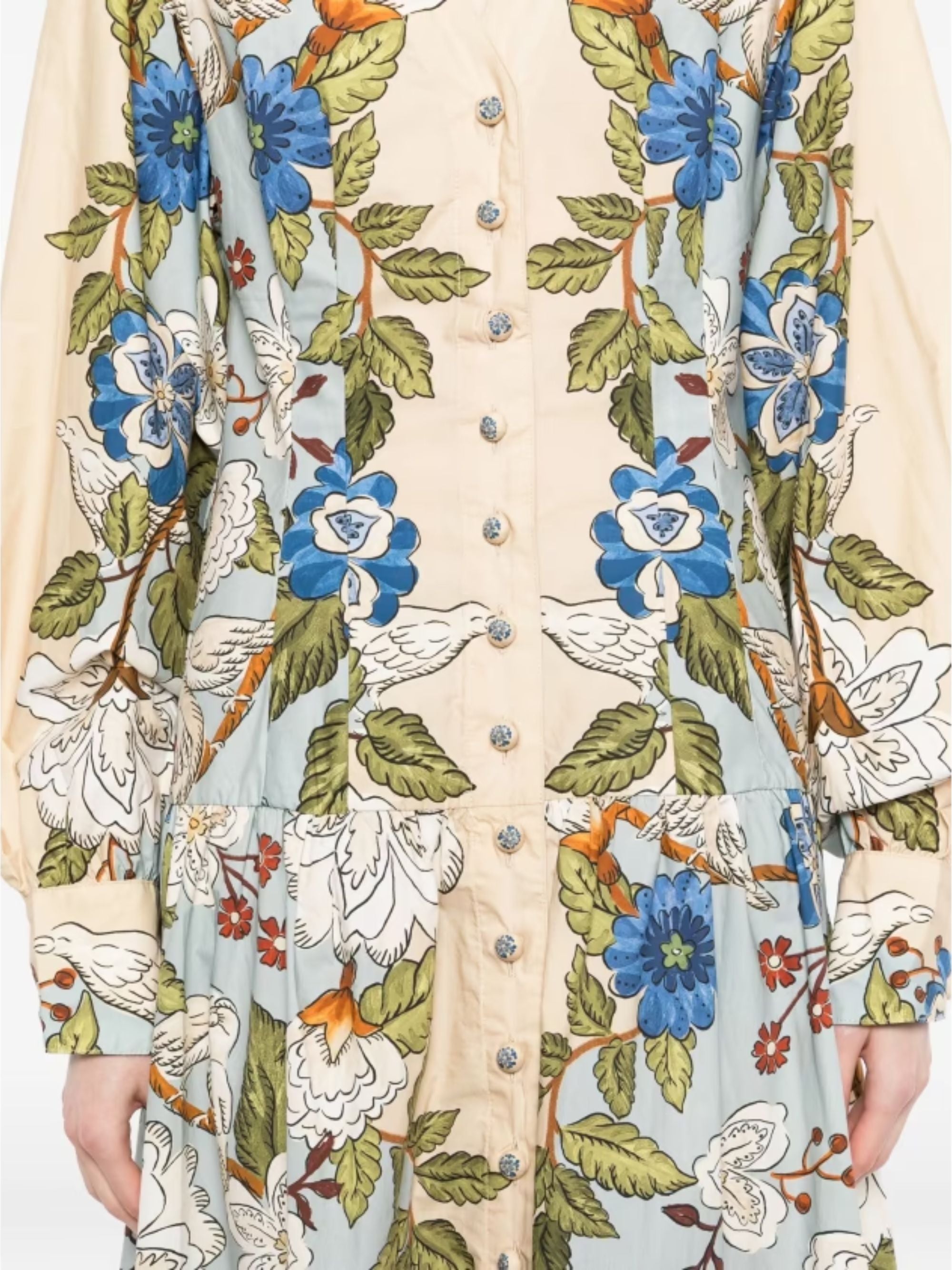 Farm Rio Dresses Clear Blue Cotton