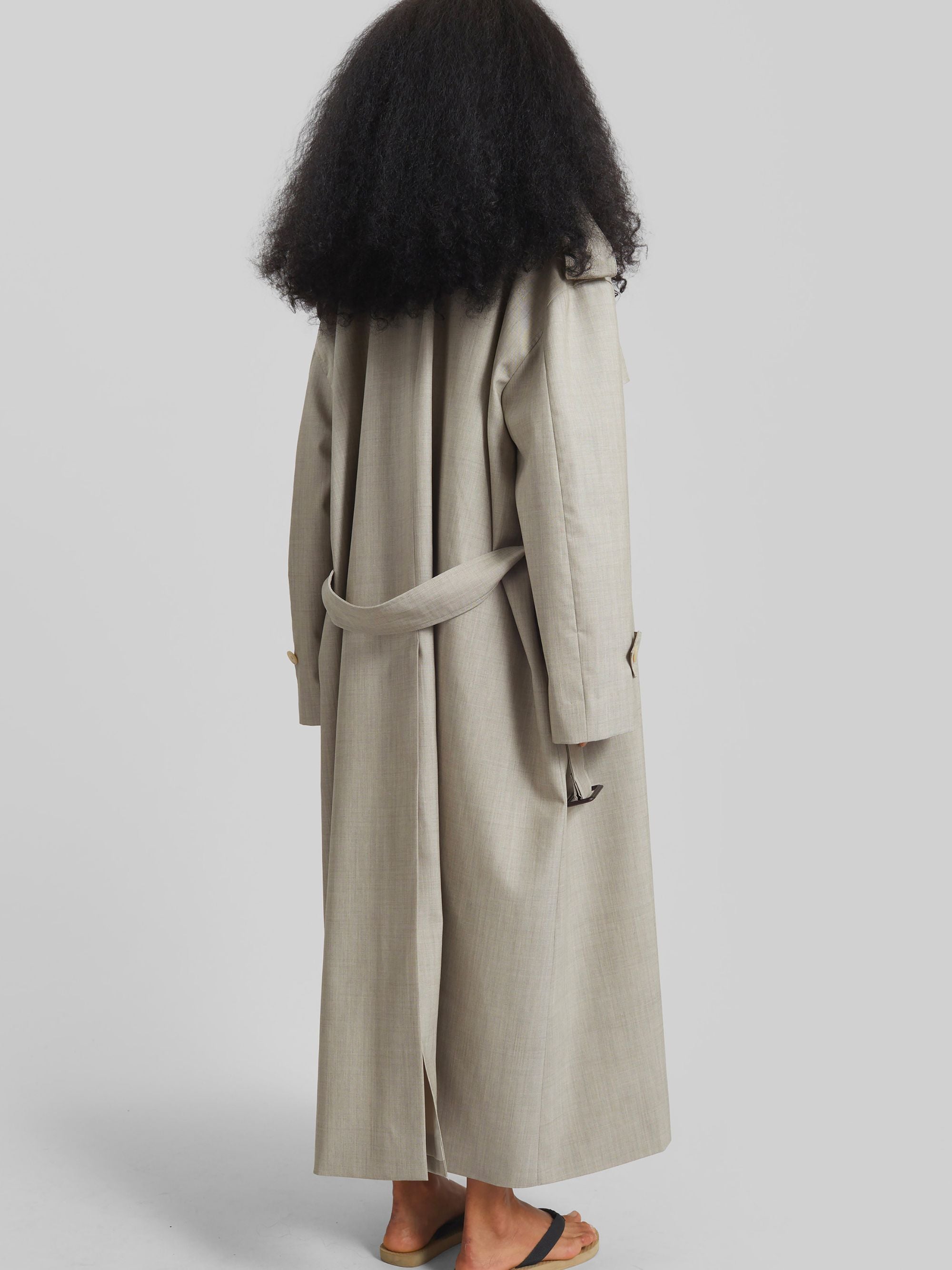 The Frankie Shop Coats Beige Polyester Virgin Wool
