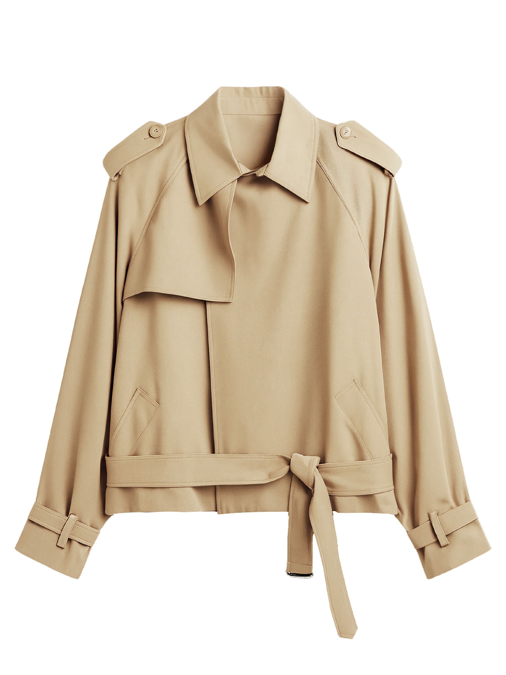 The Frankie Shop Coats Beige Lyocell
