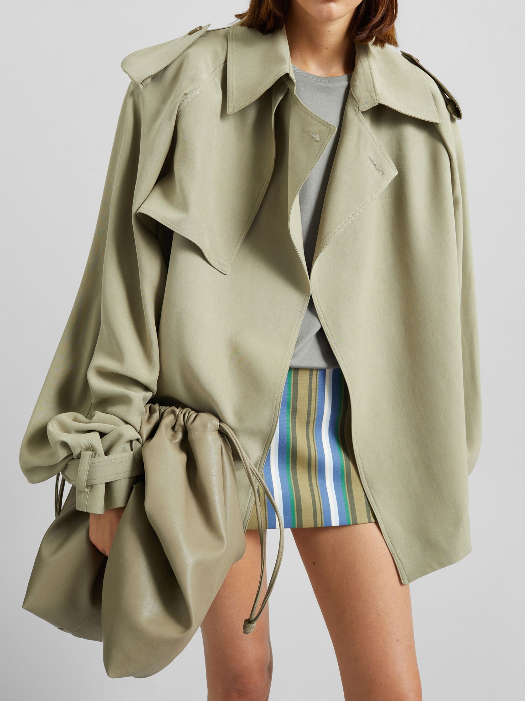The Frankie Shop Coats Verde Lyocell