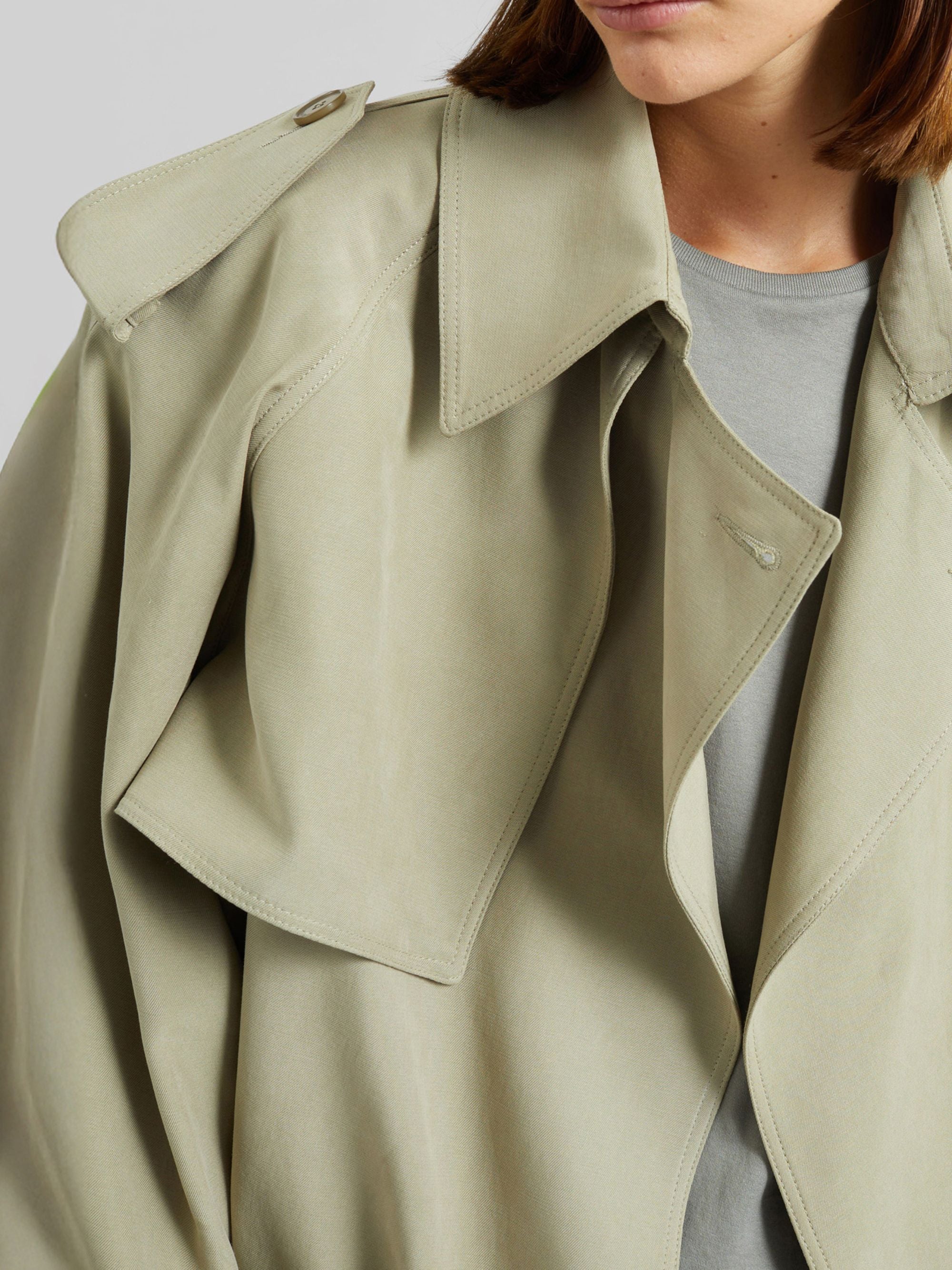 The Frankie Shop Coats Verde Lyocell