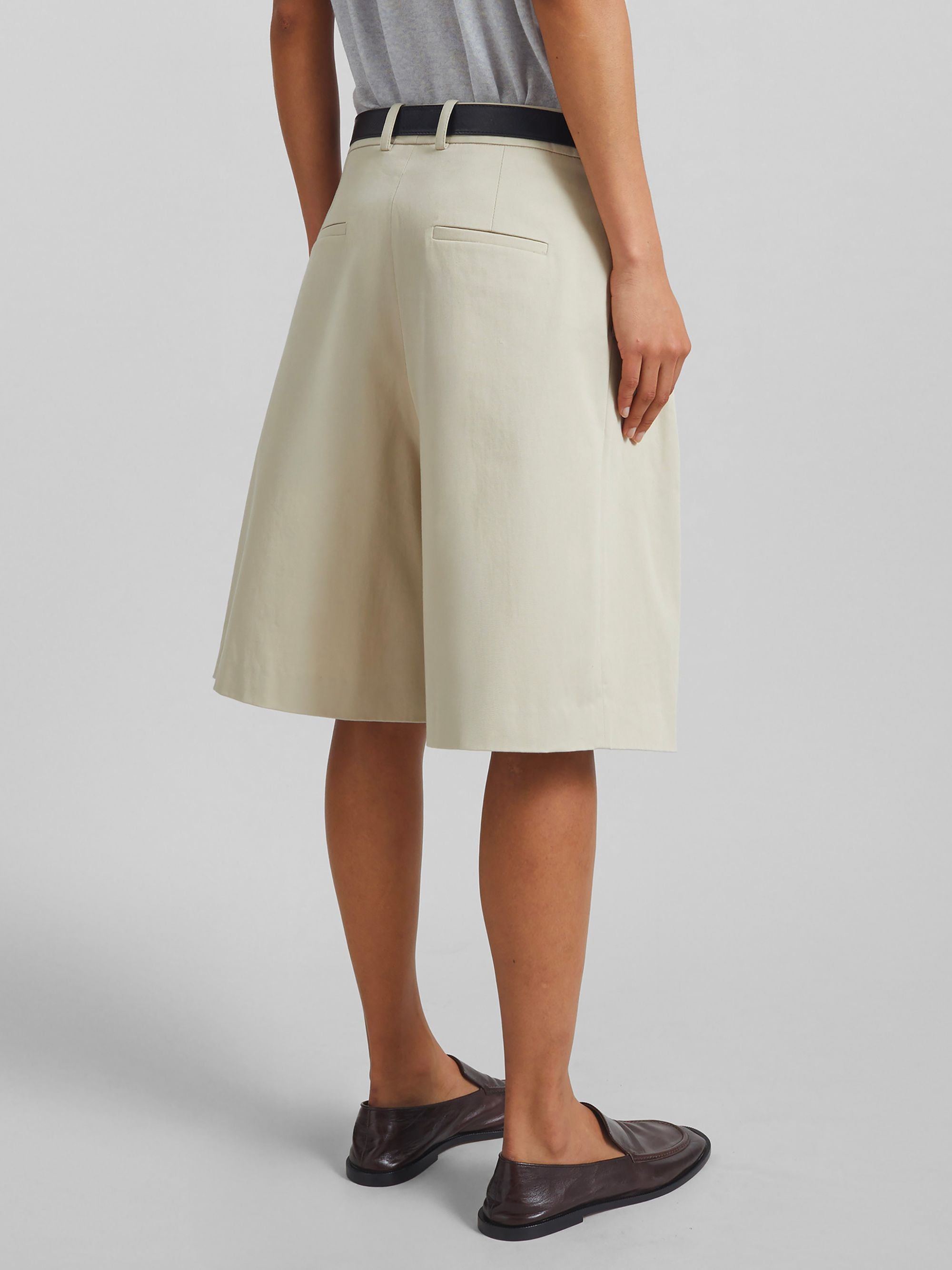 The Frankie Shop Shorts Beige Cotton Elastane