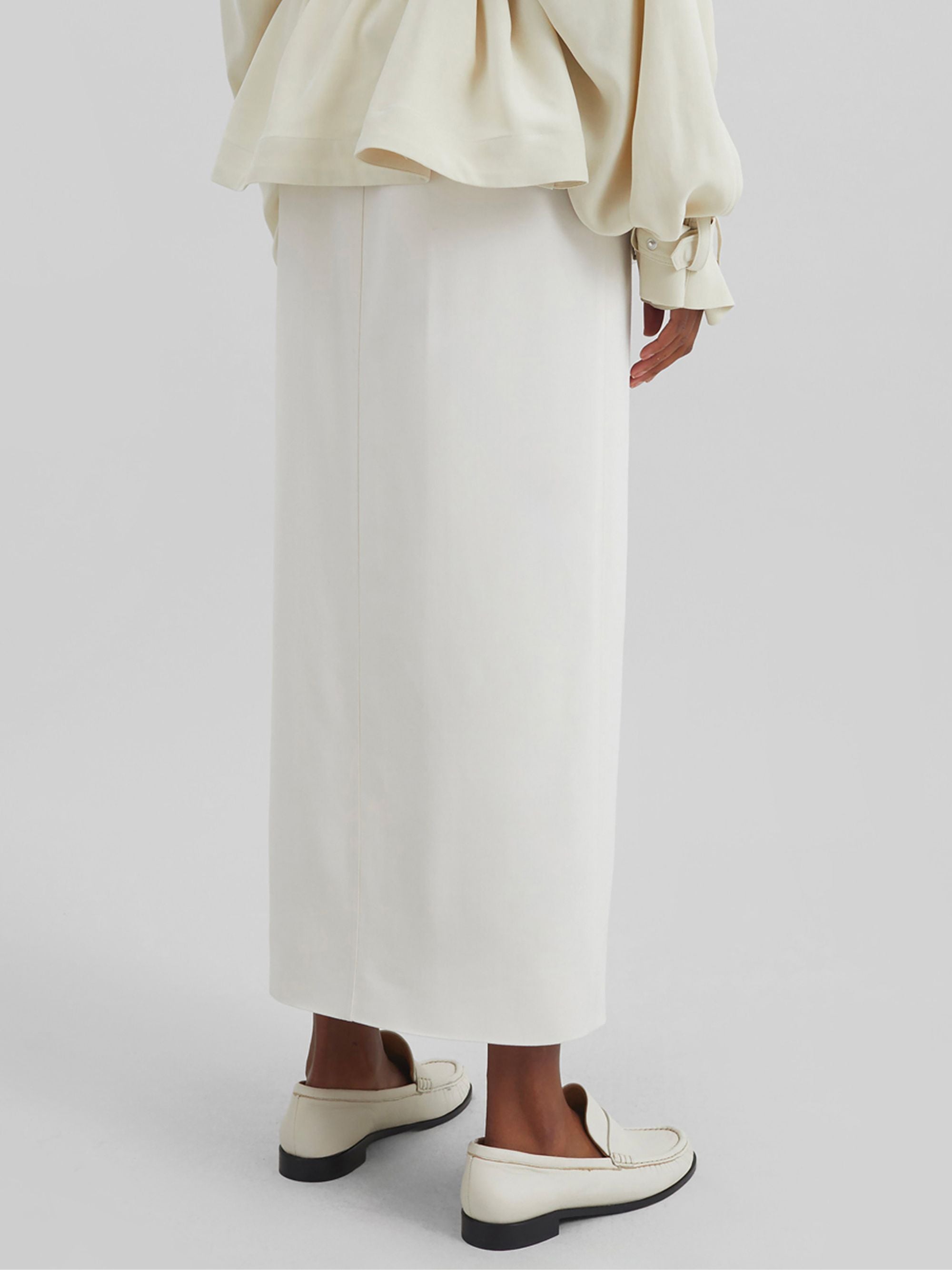 The Frankie Shop Skirts Bianco Viscose Elastane