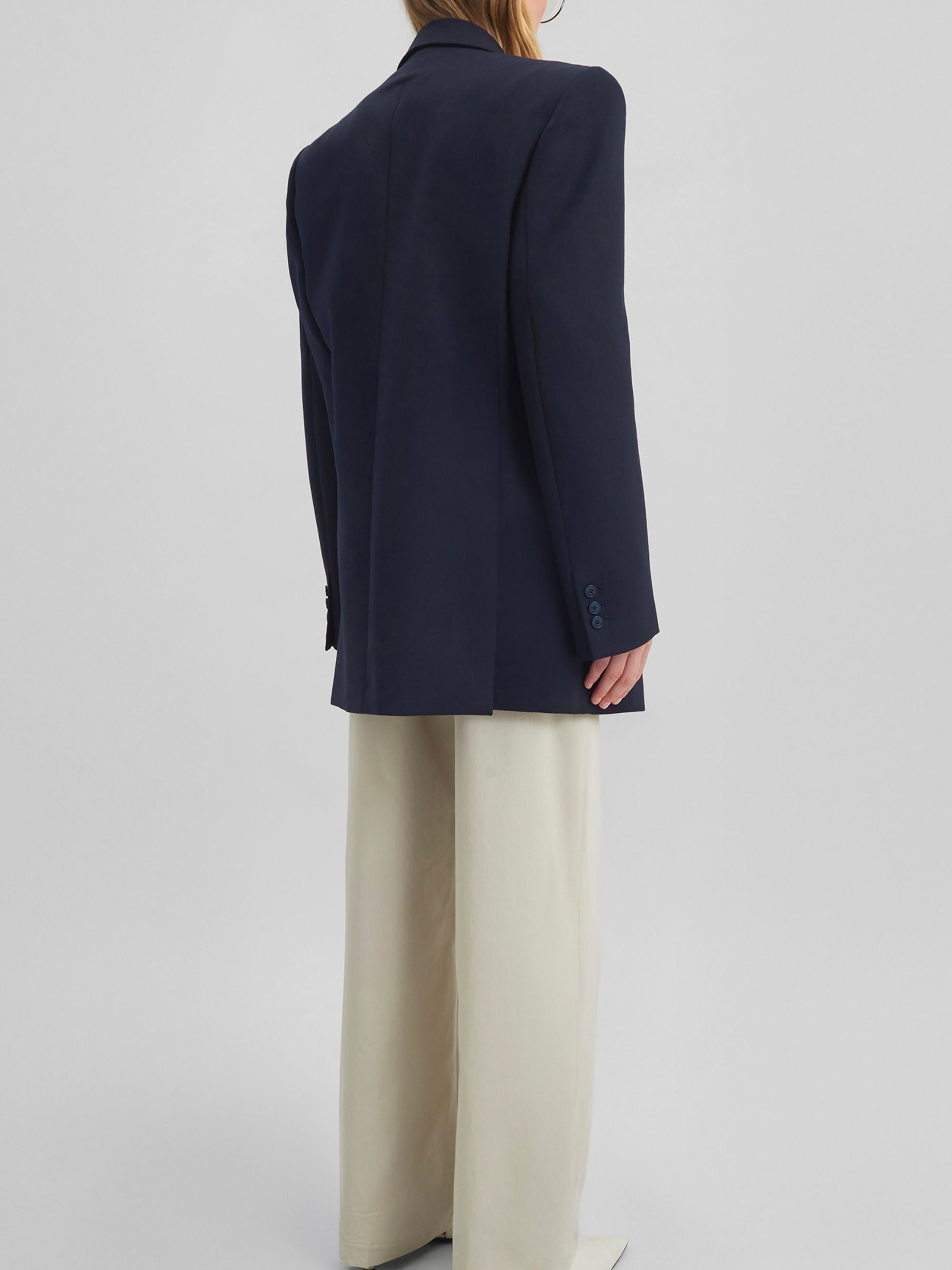 The Frankie Shop Jackets Blu Polyester Wool