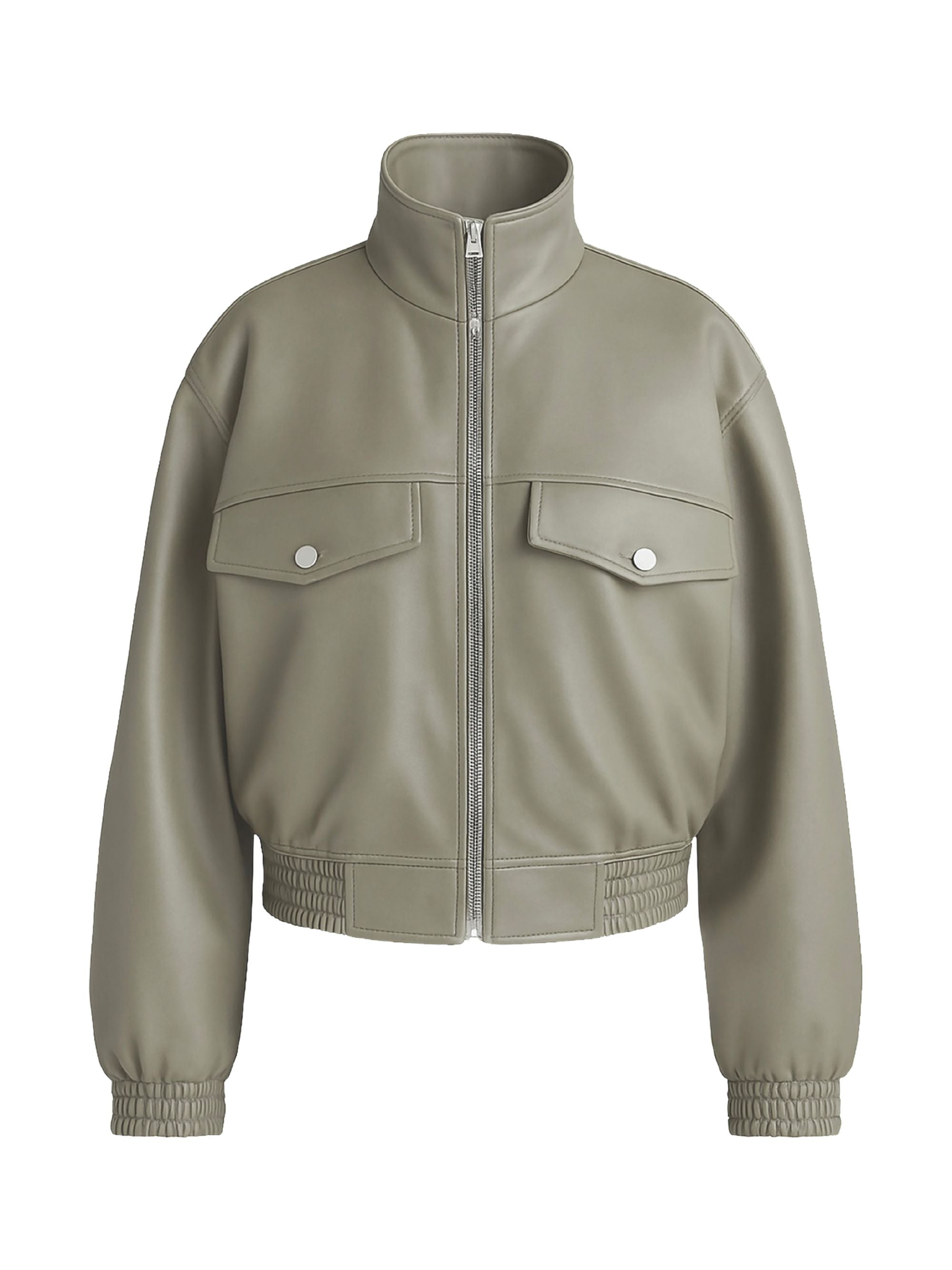 The Frankie Shop Coats Green Polyurethane