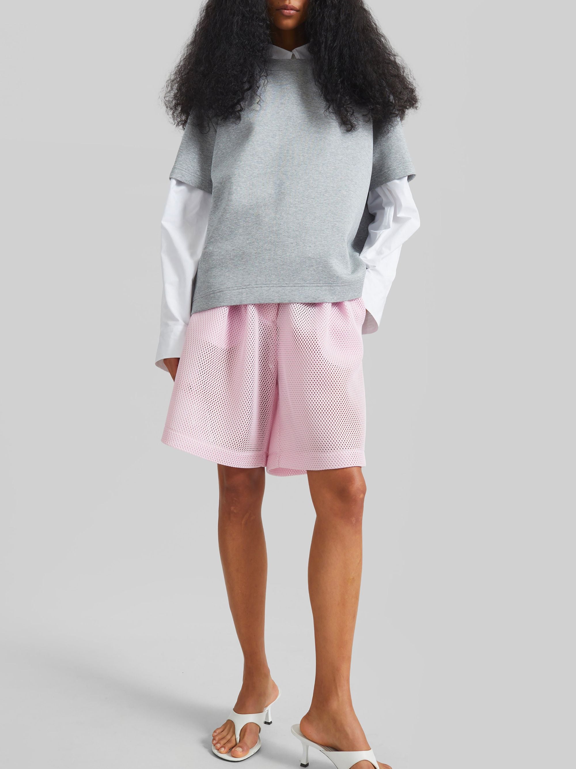 The Frankie Shop T-Shirts And Polos Grey Viscose Polyester Elastane