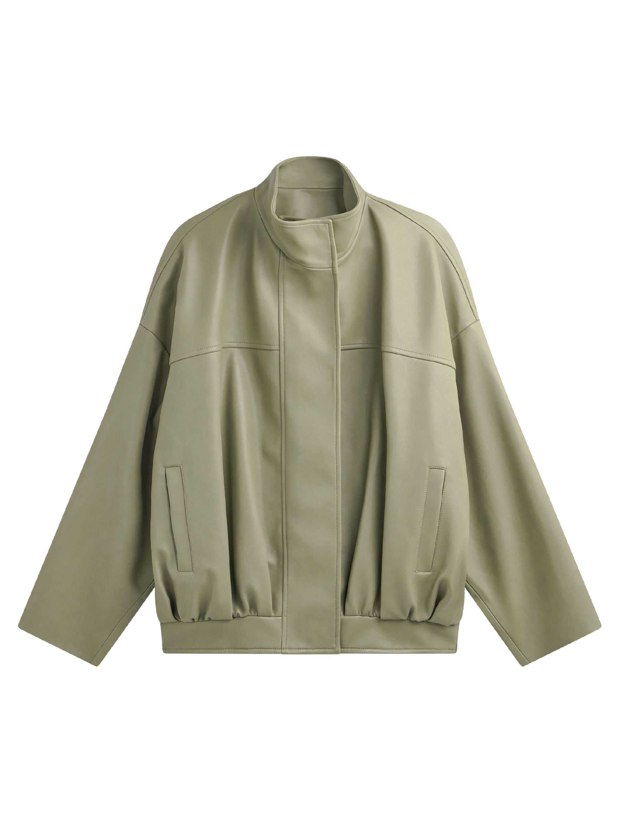 The Frankie Shop Coats Green Polyurethane
