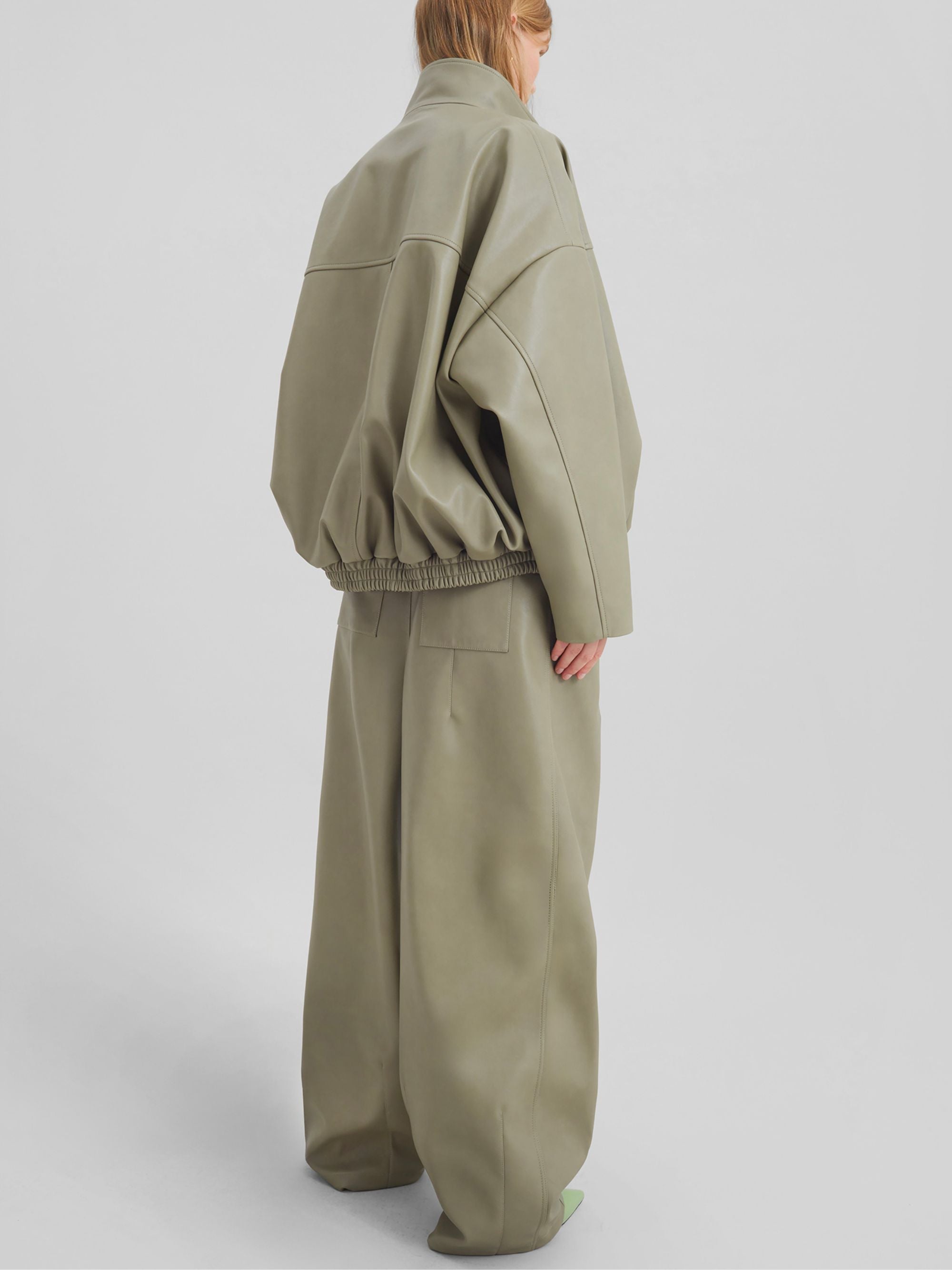 The Frankie Shop Coats Green Polyurethane