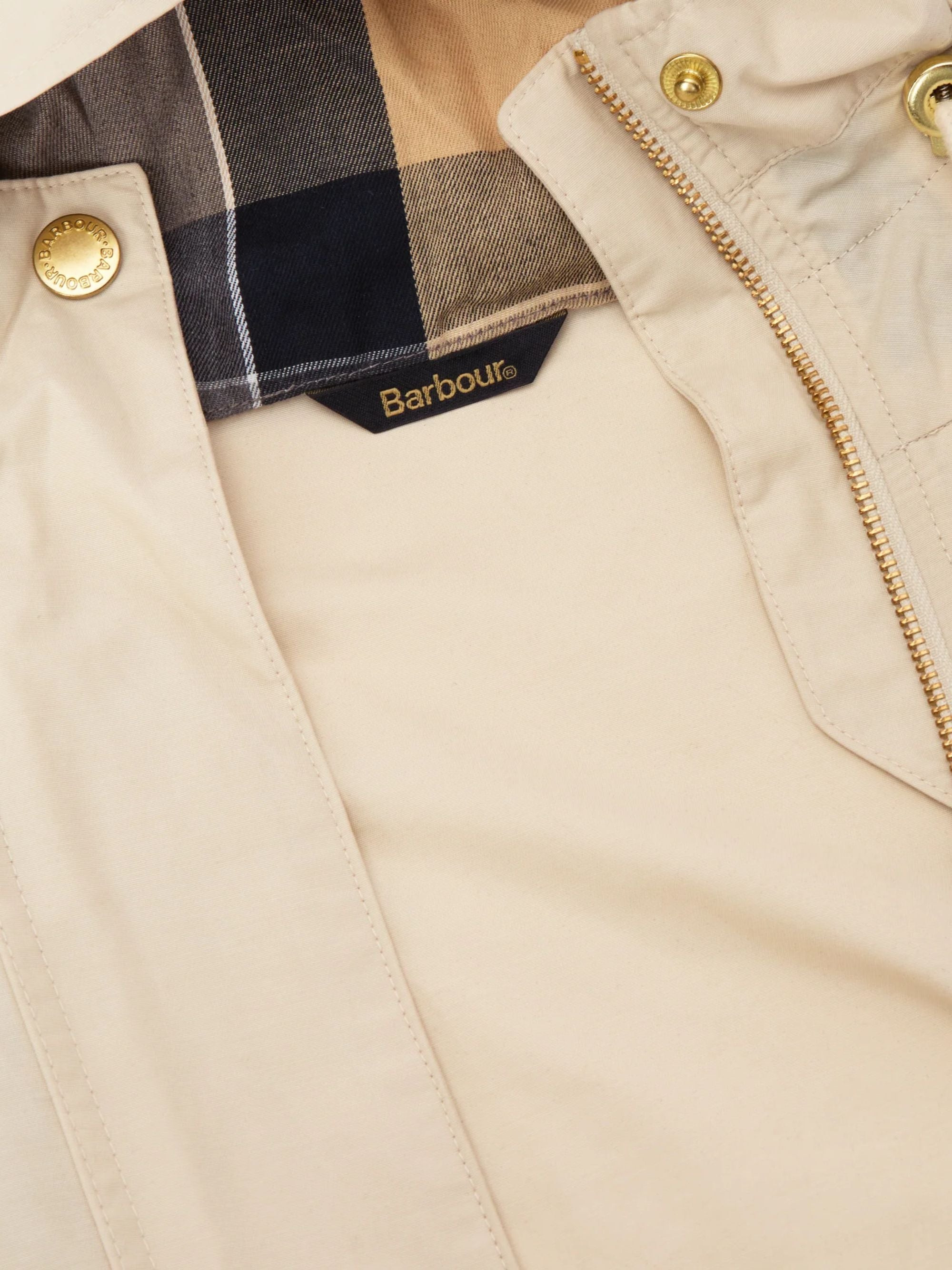 Barbour Coats White Cotton Polyamide