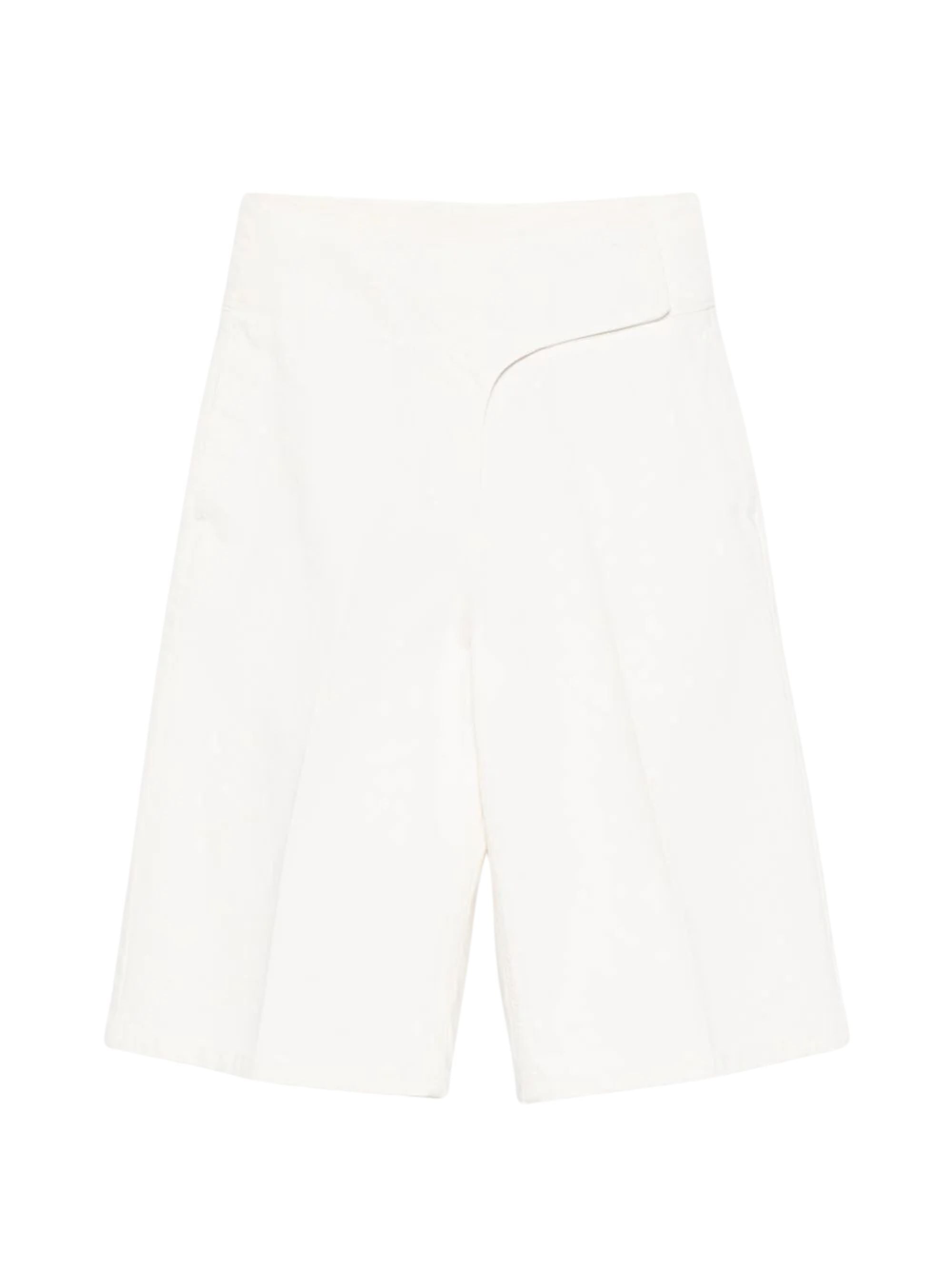 Ami Paris Shorts Beige Cotton