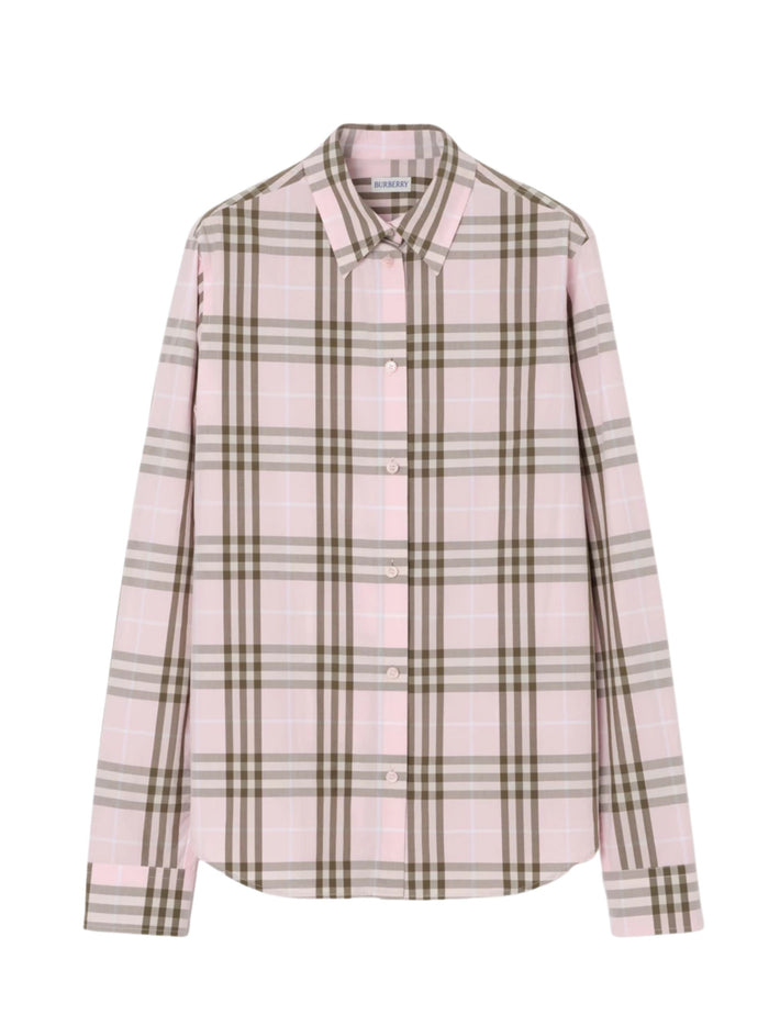 Burberry Shirts Pink Cotton