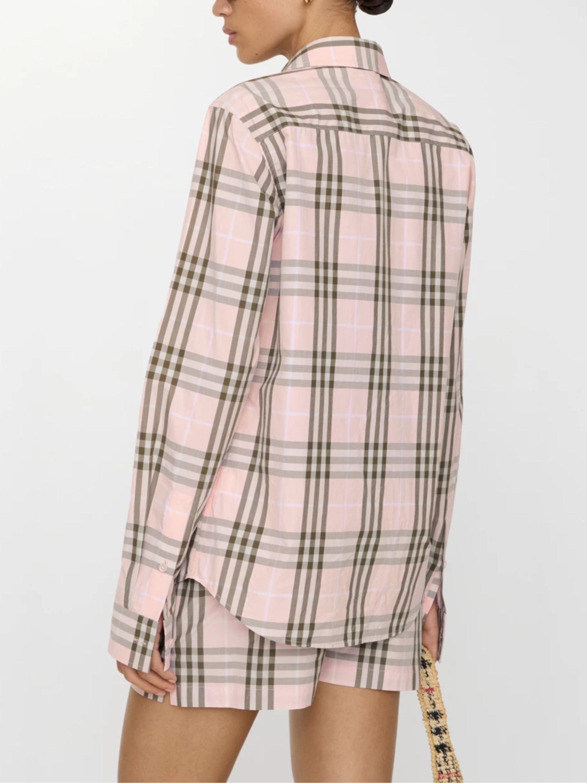 Burberry Shirts Pink Cotton