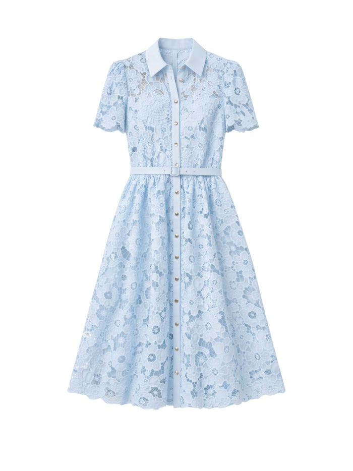 Self Portrait Dresses Clear Blue Pes