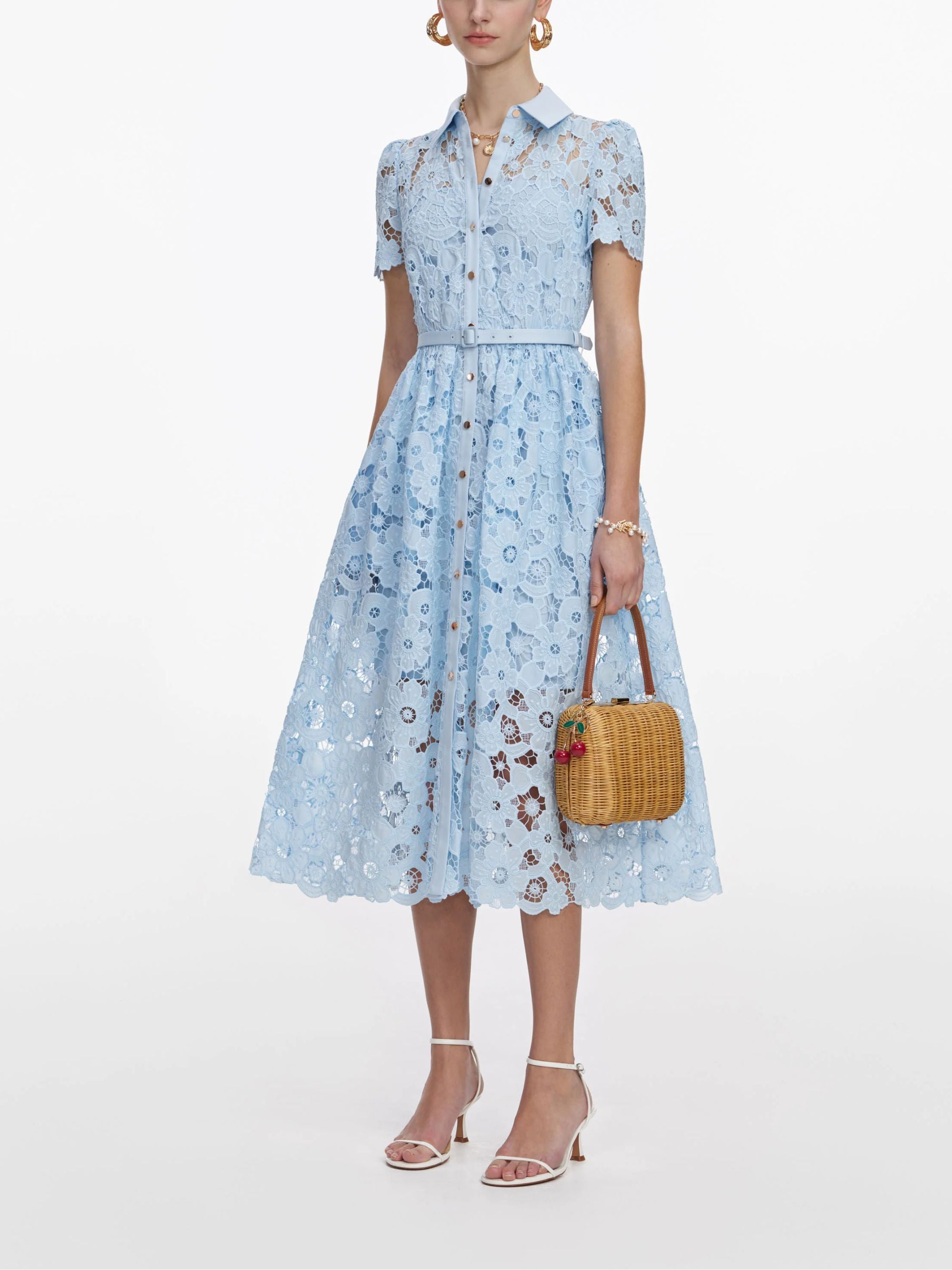 Self Portrait Dresses Clear Blue Pes