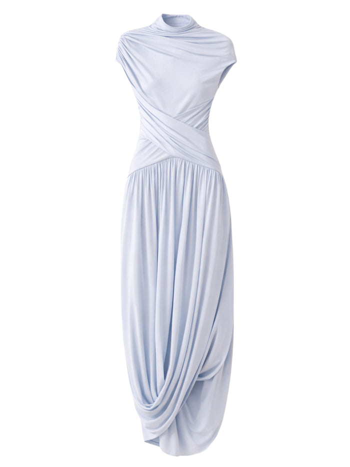 SELF PORTRAIT Dresses Clear Blue Viscose Elastane