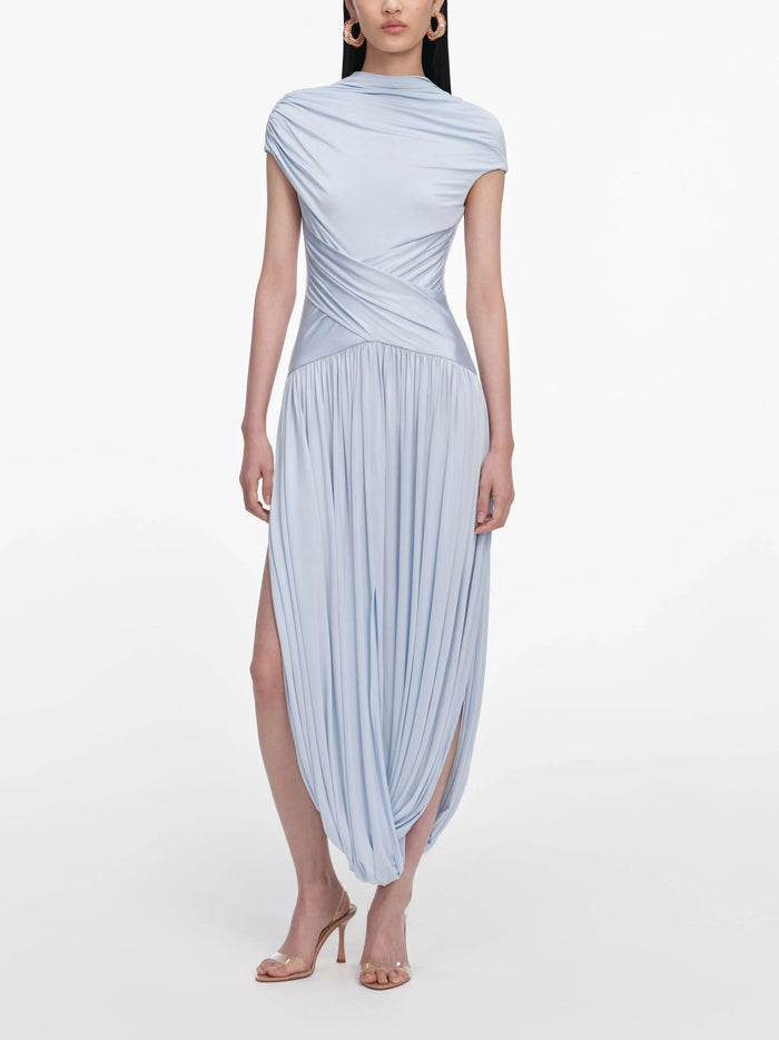 SELF PORTRAIT Dresses Clear Blue Viscose Elastane