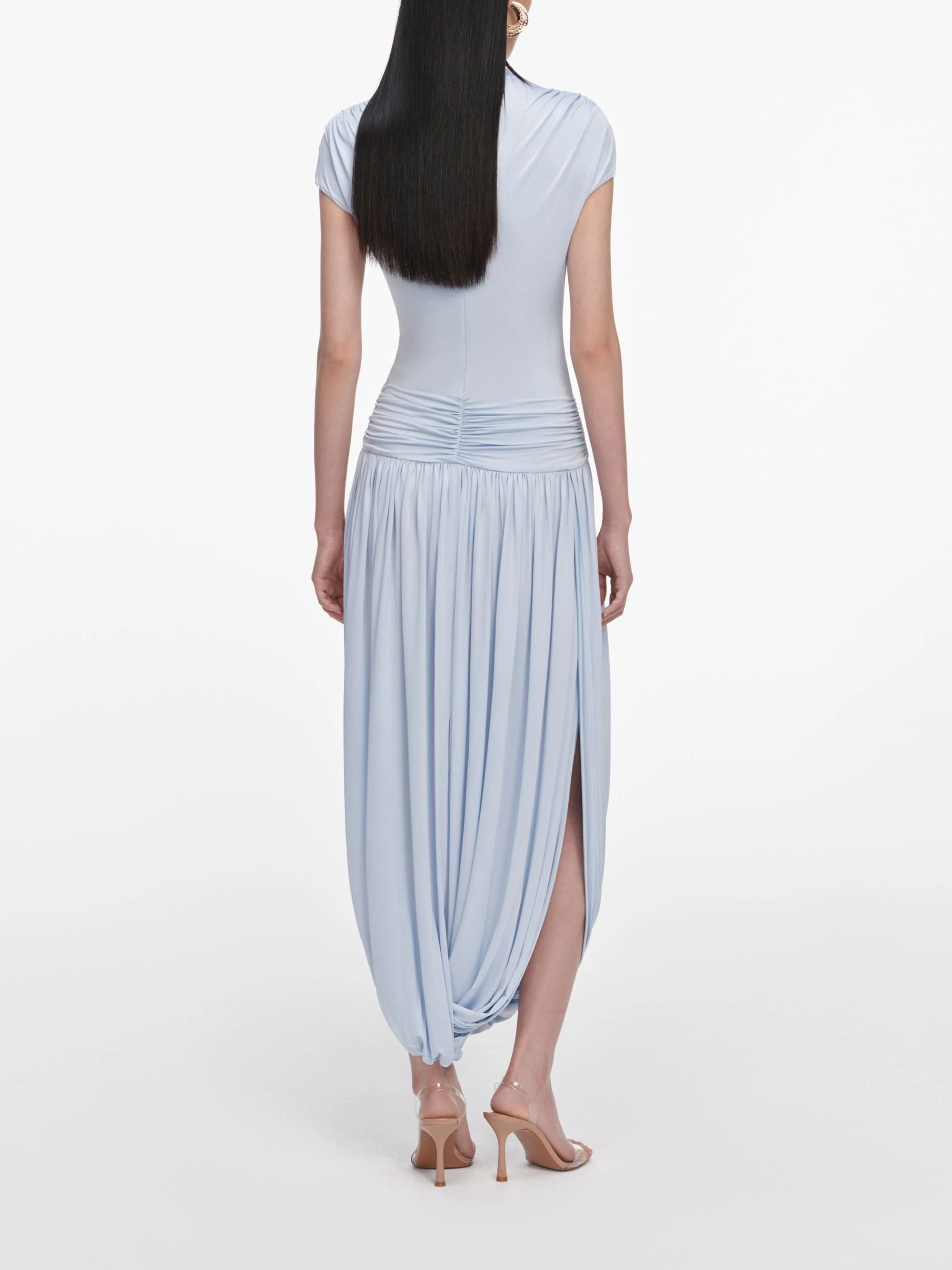 SELF PORTRAIT Dresses Clear Blue Viscose Elastane