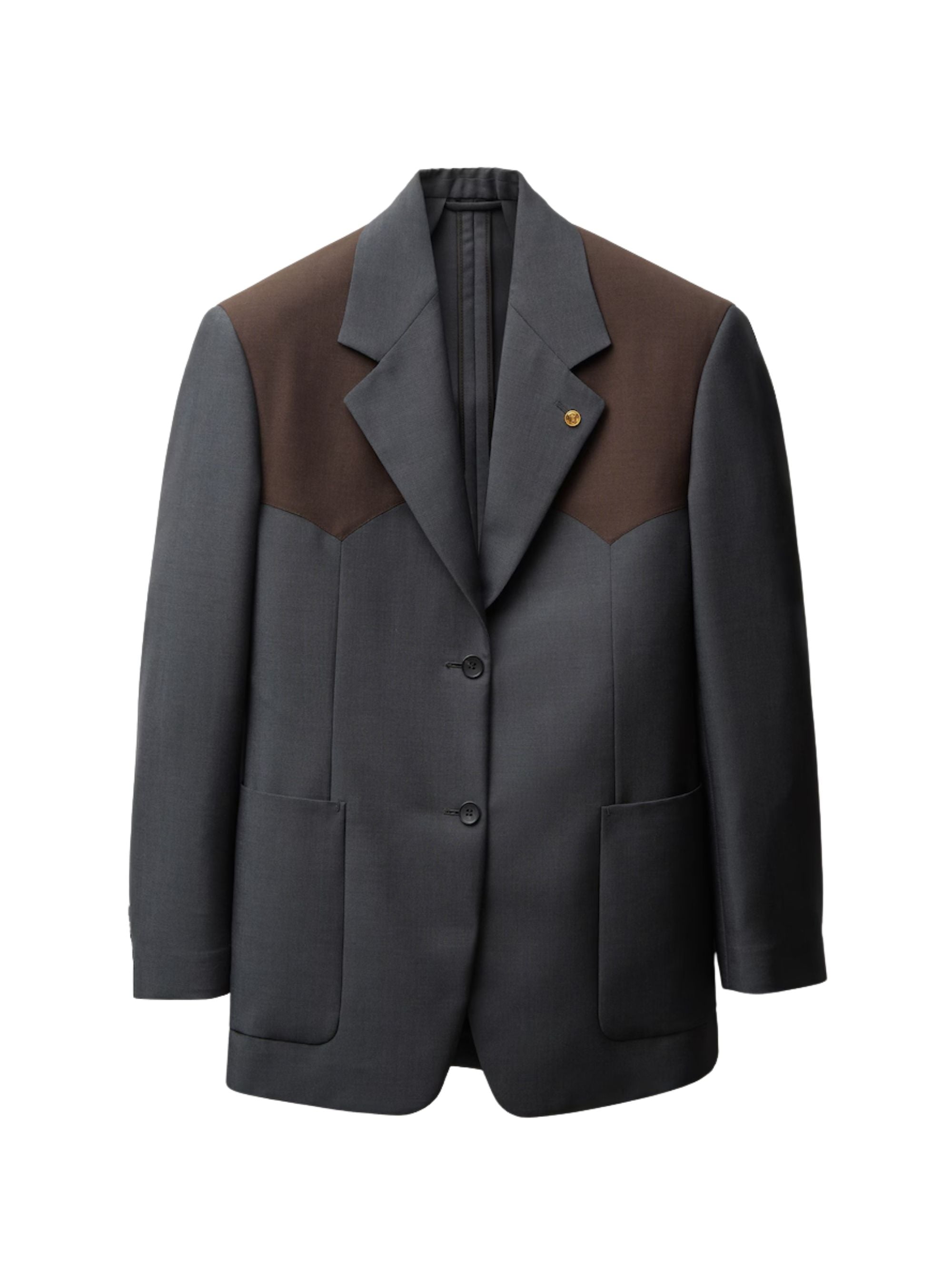 Versace Jackets Grey Mohair Wool