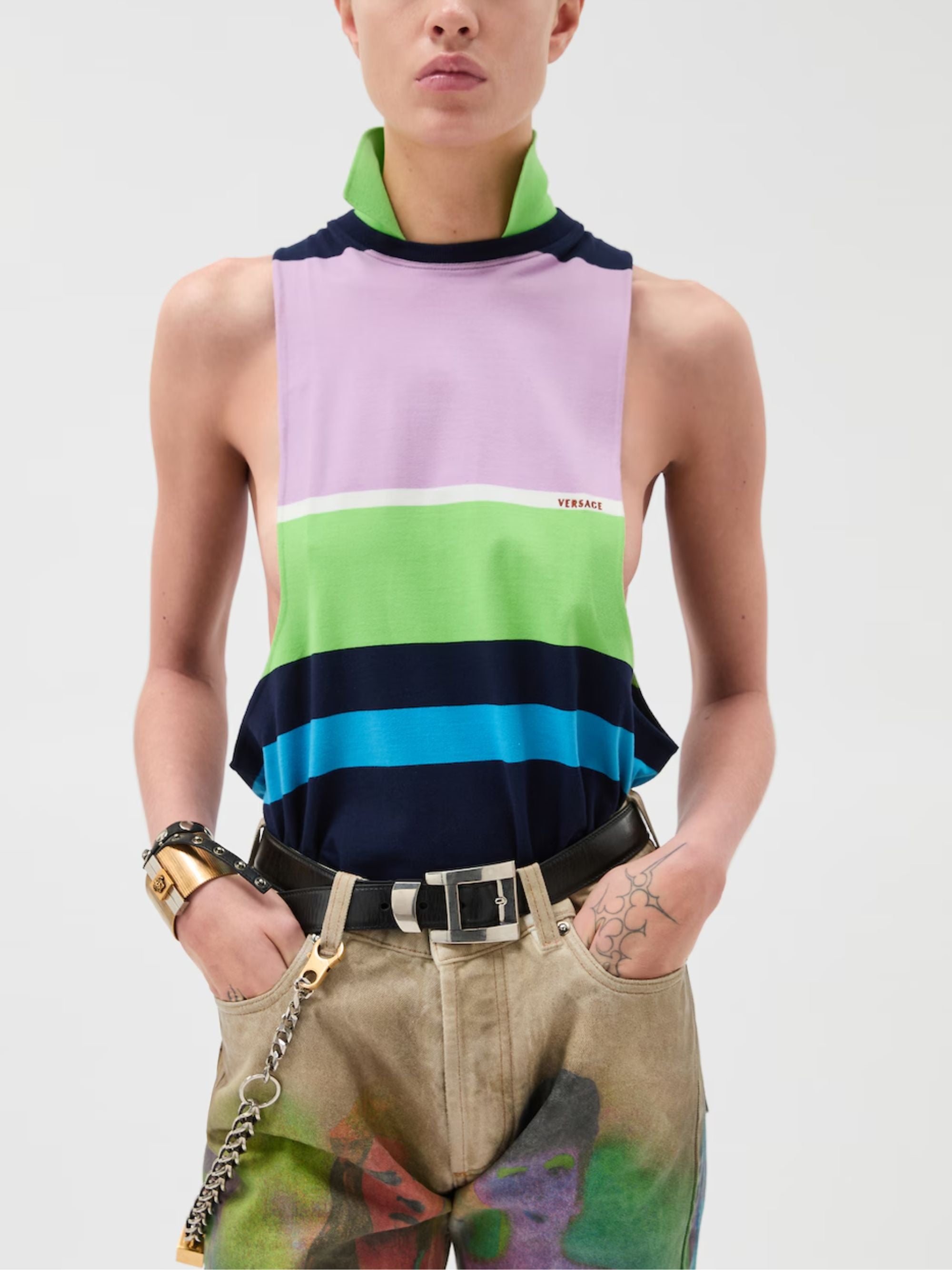 Versace Top MultiColour Cotton