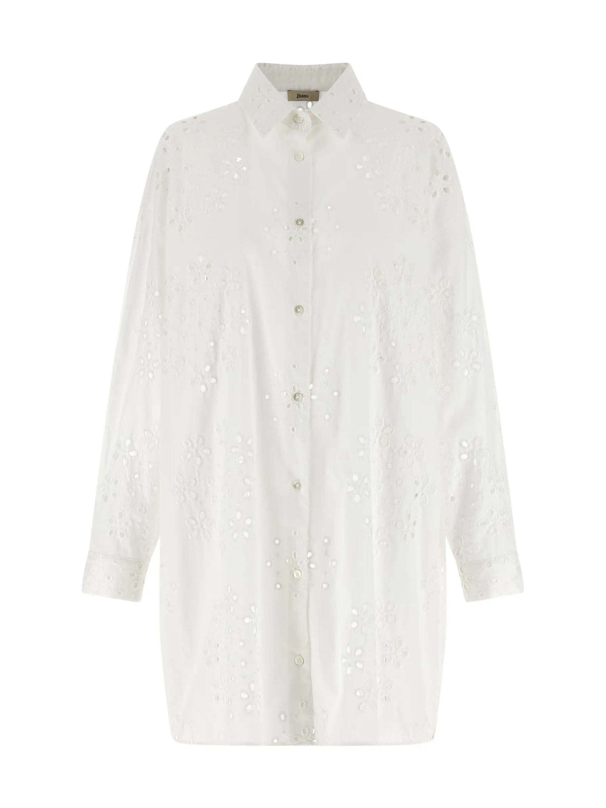 Herno Shirts White Cotton Polyester