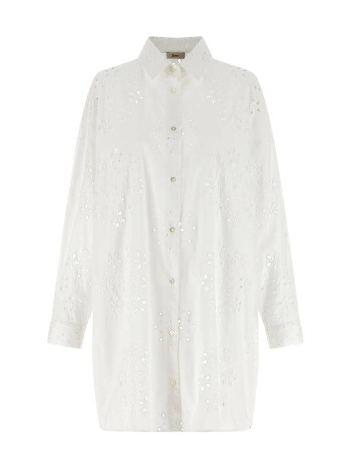 Herno Shirts White Cotton Polyester