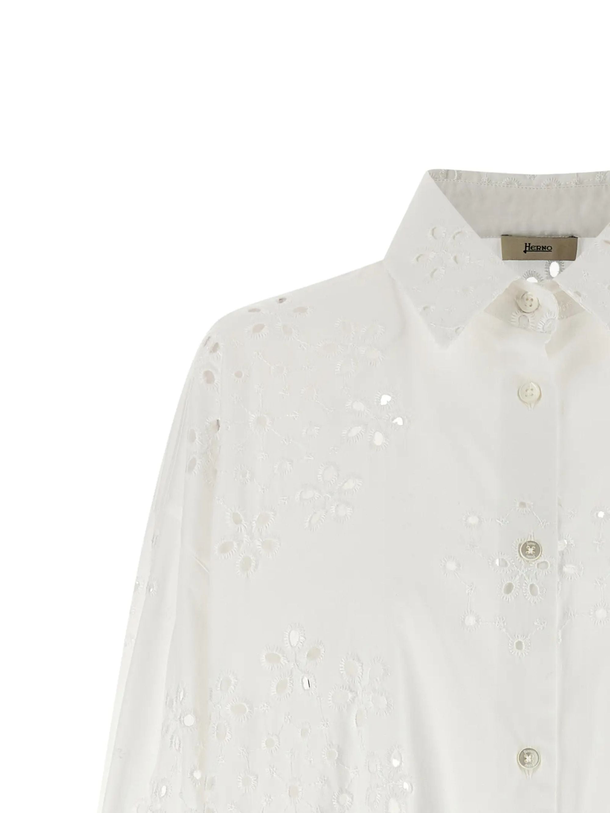 Herno Shirts White Cotton Polyester