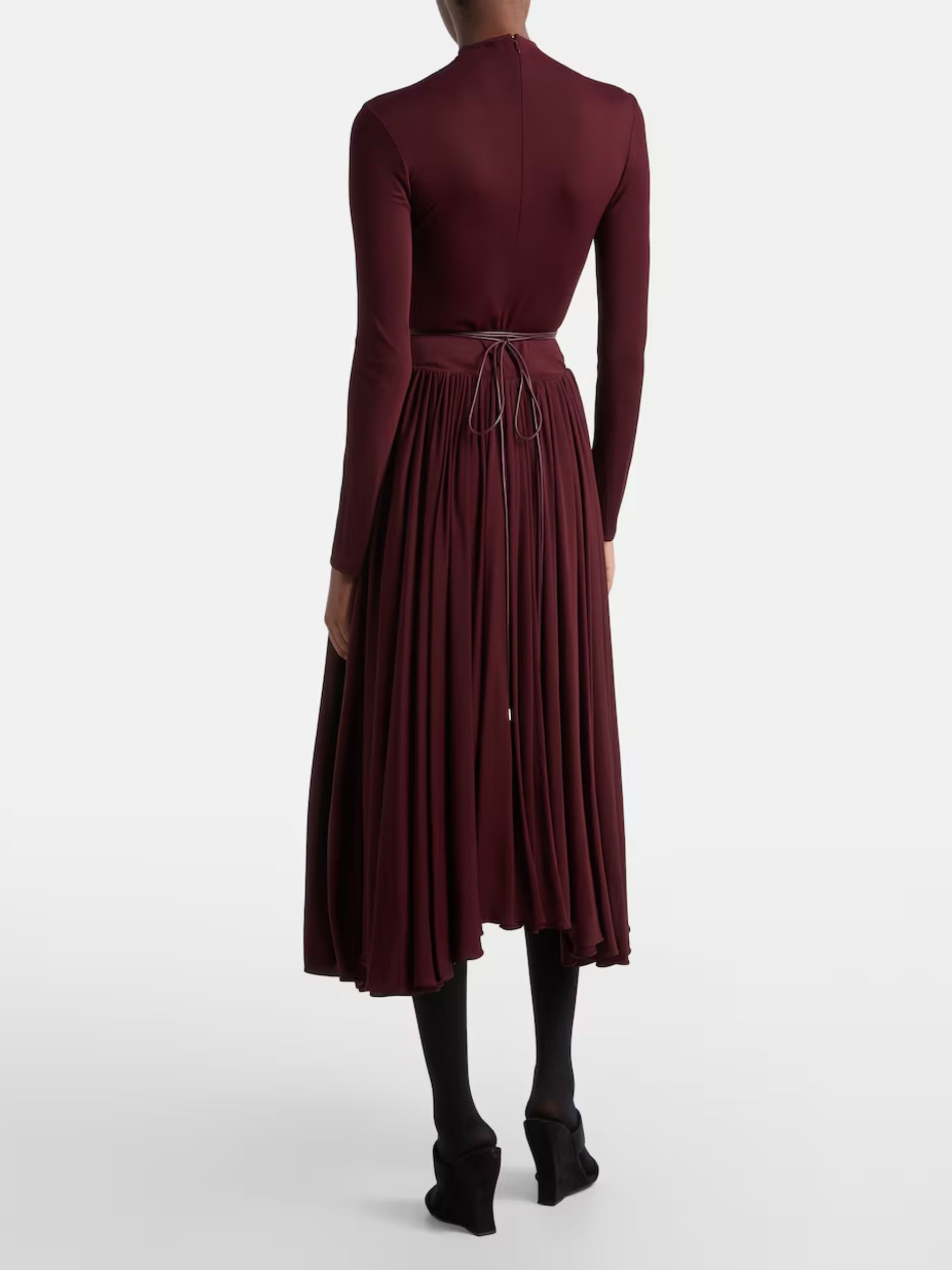 Alaia Dresses Bordeaux Viscose