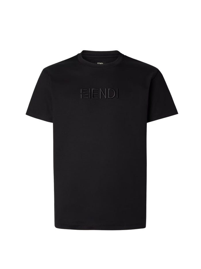 Fendi T-Shirts And Polos Black