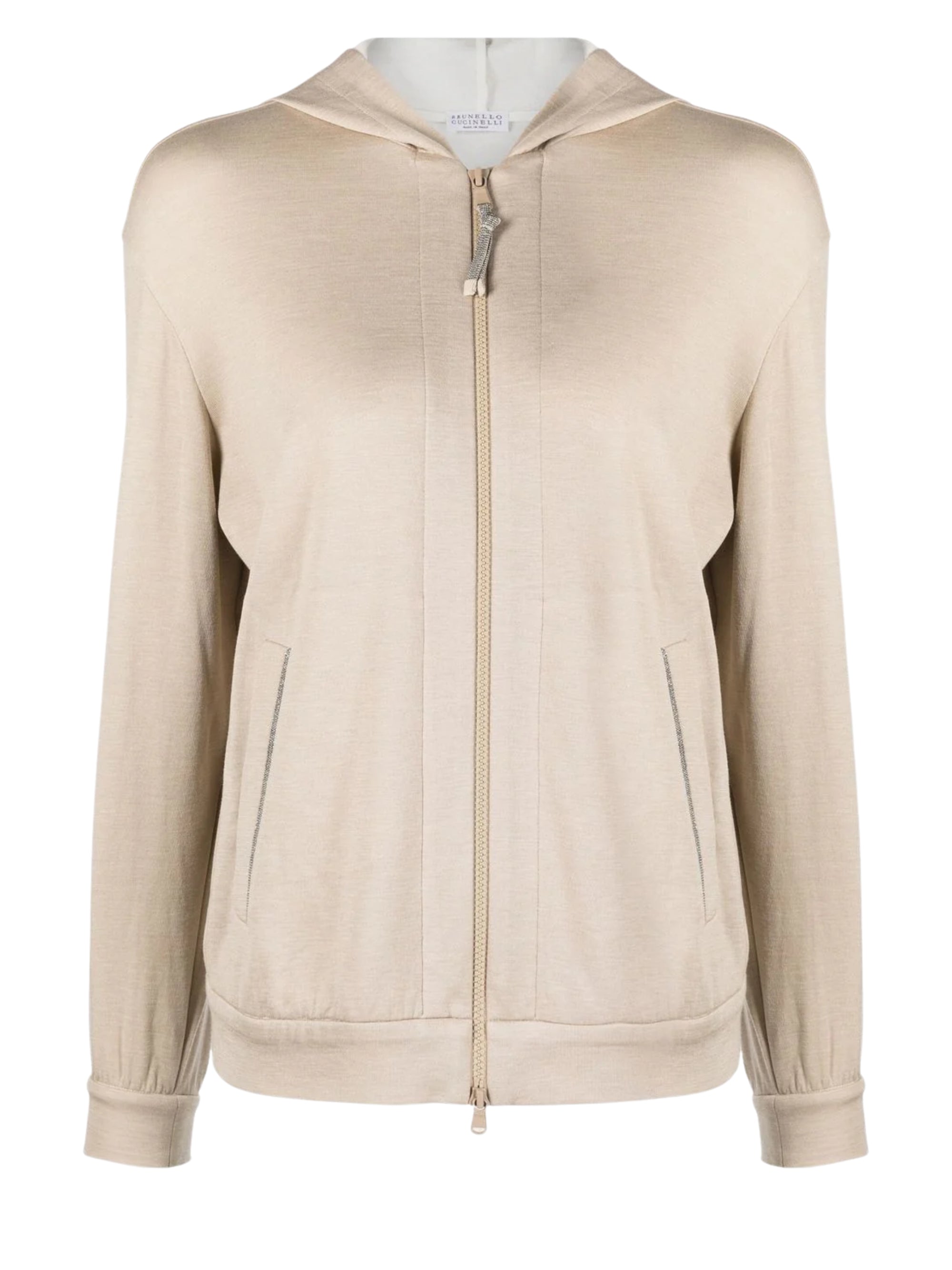 Brunello Cucinelli Sweaters Beige Cotton Silk Polyamide