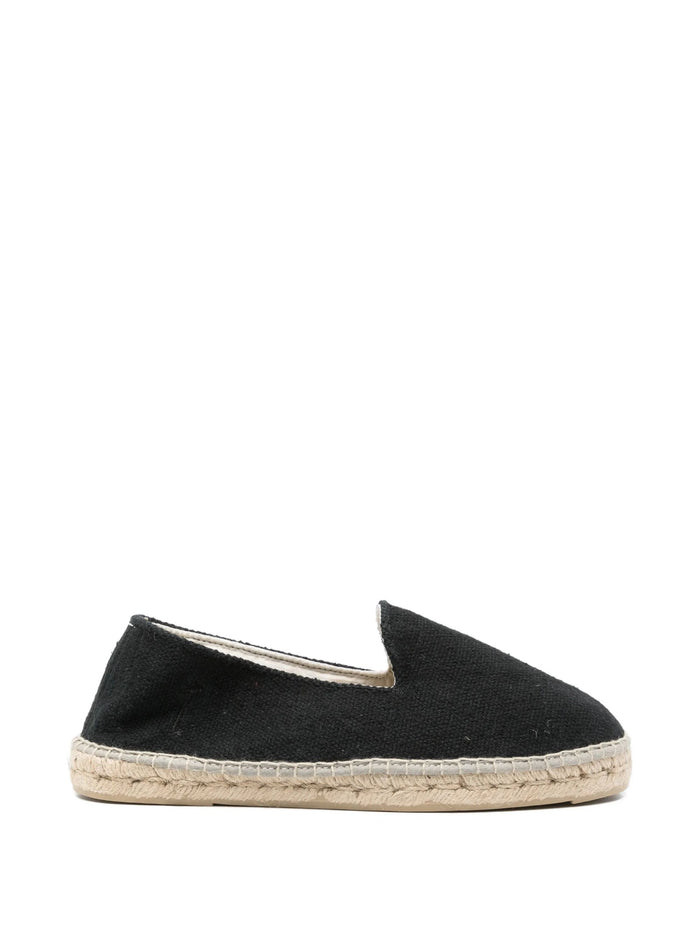 Manebi Flat Shoes Black Cotton