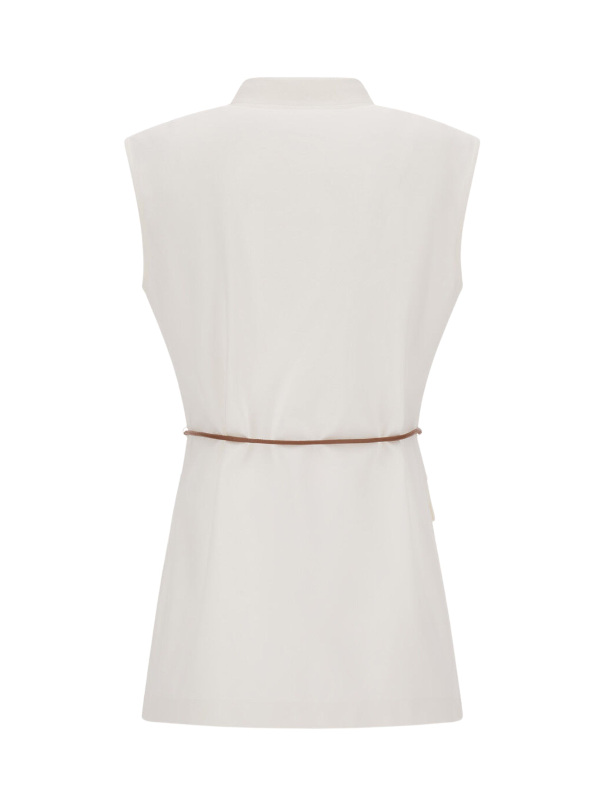 Herno Top White Cotton Polyamide Elastane