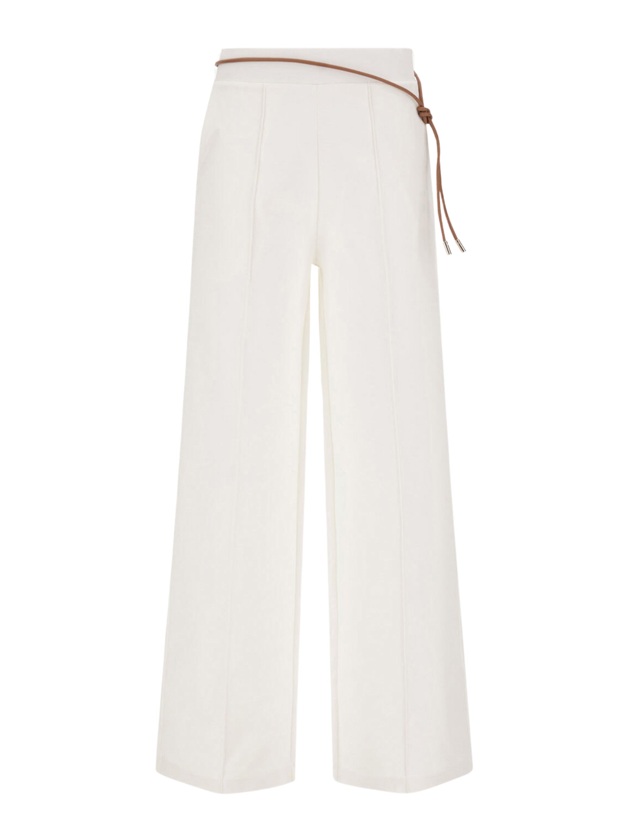 Herno Trousers White Cotton Polyamide Elastane