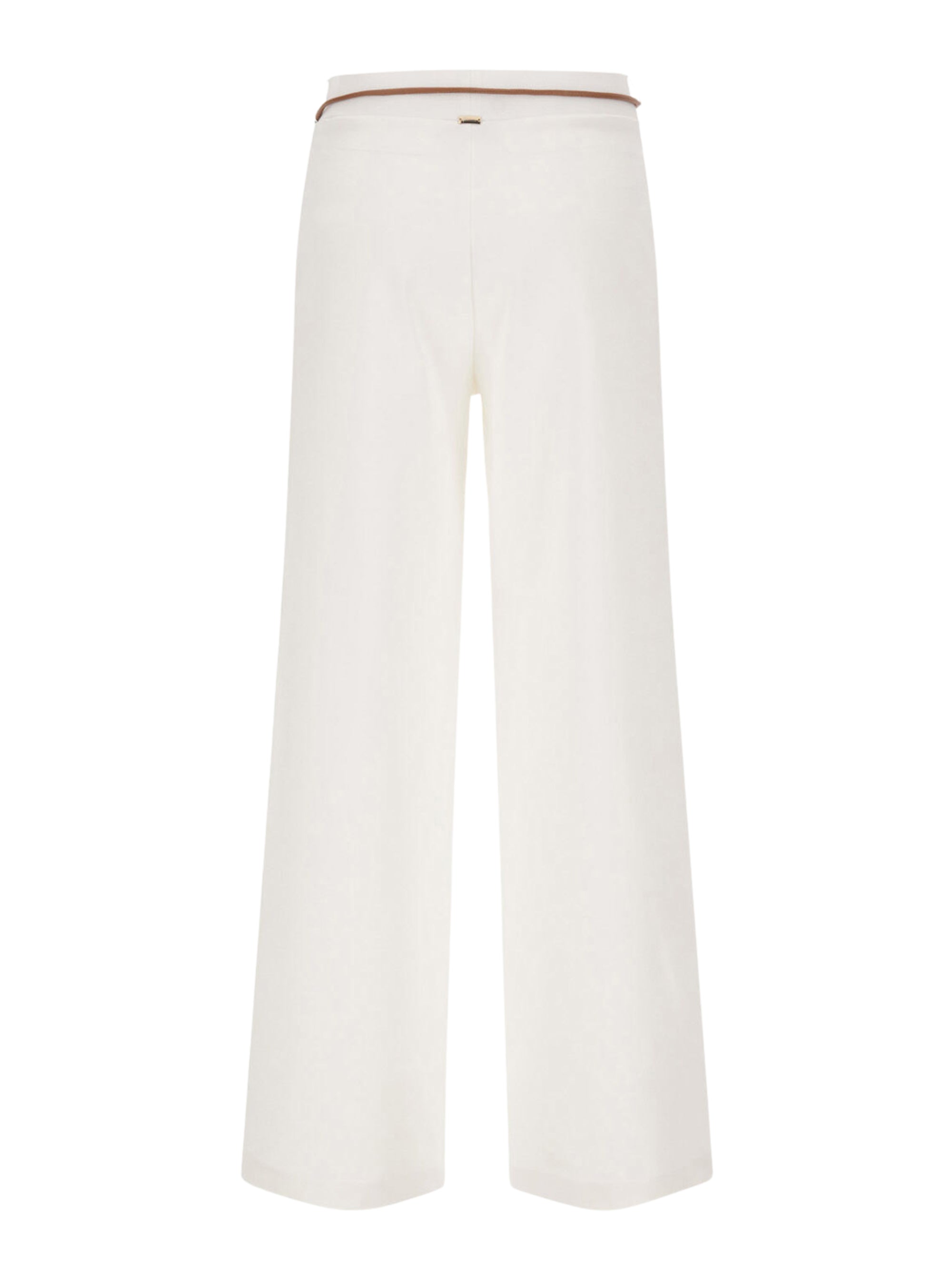 Herno Trousers White Cotton Polyamide Elastane