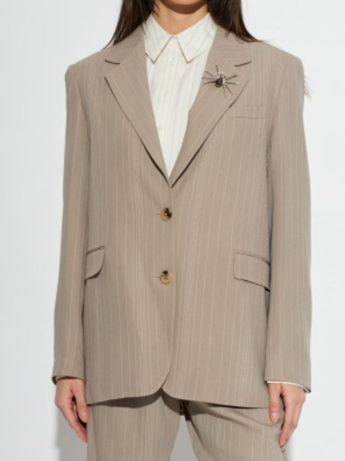 Golden Goose Jackets Dove Grey Virgin Wool Viscose Polyester