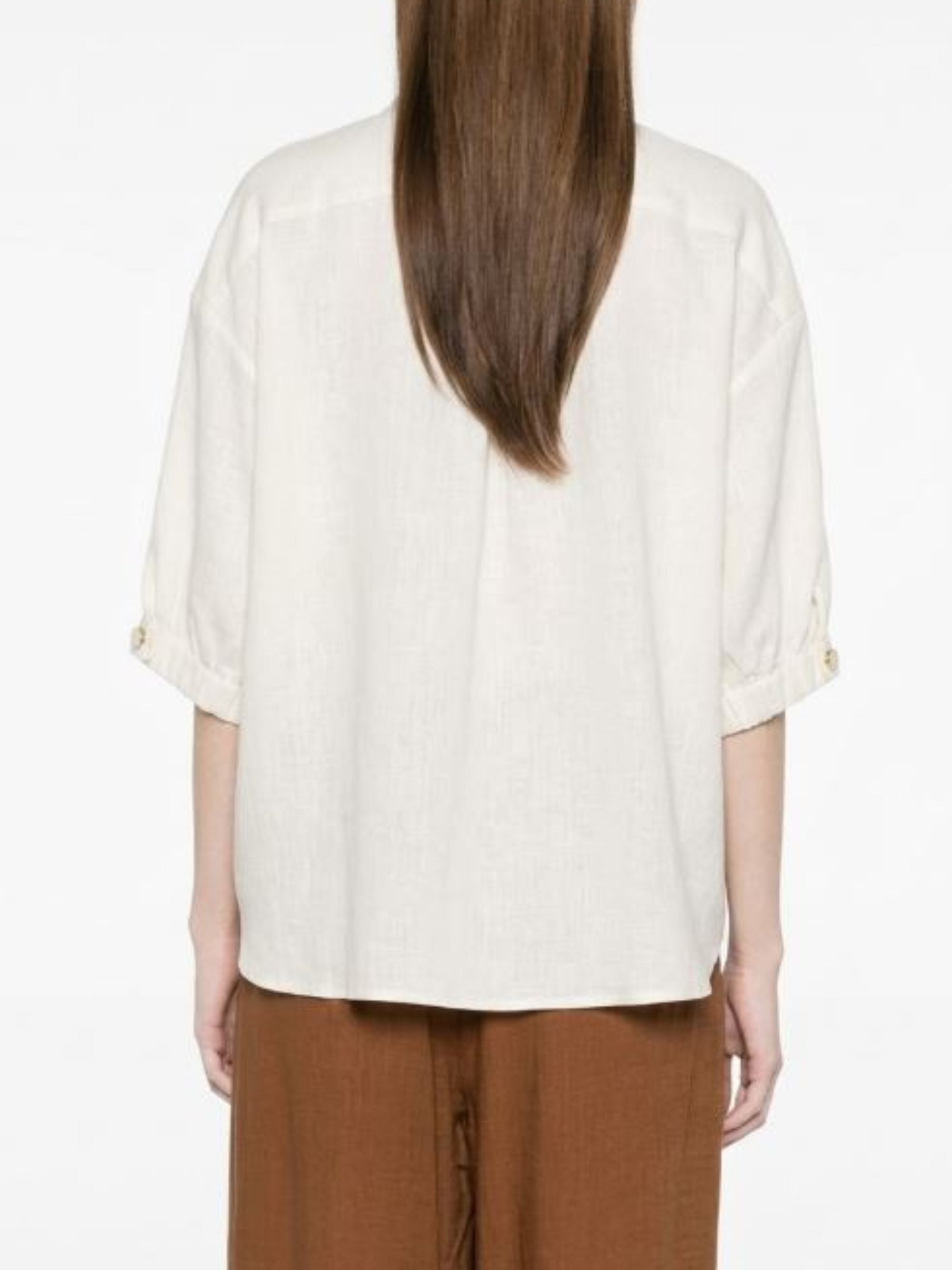 Herno Shirts White Viscose Linen